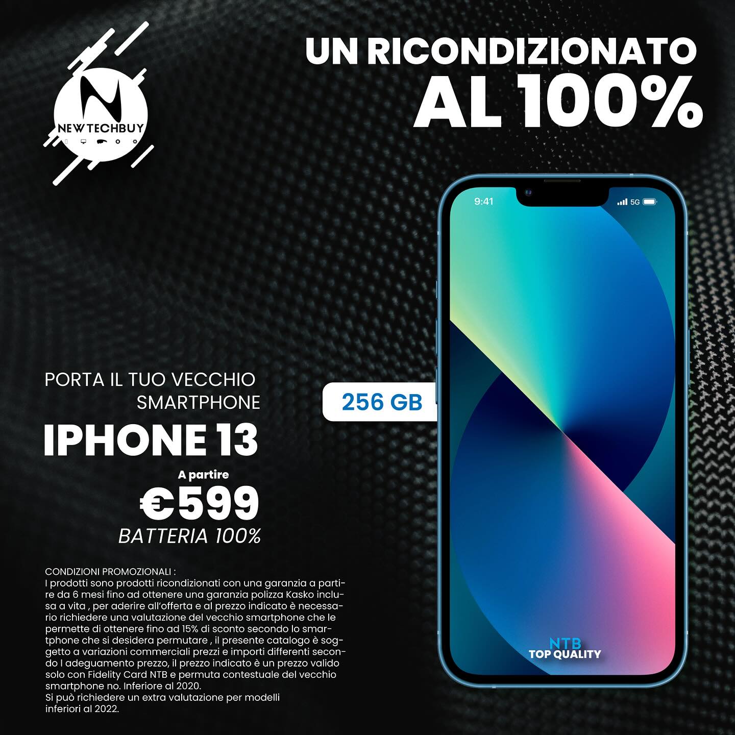 Le Offerte imperdibili non finiscono mai !
Scegli iPhone 13 #ripristinato e hai 100% di Batteria e dai un Nuovo look alla tua Quotidianità , Prodotto Garantito A Vita ?
SOLO DA @newtechbuy_official
Vieni a trovarci nel nostro store :
?Viale della repubblica 136/A Cosenza (cs)
?+393473749419
?shop.new-techbuy.it