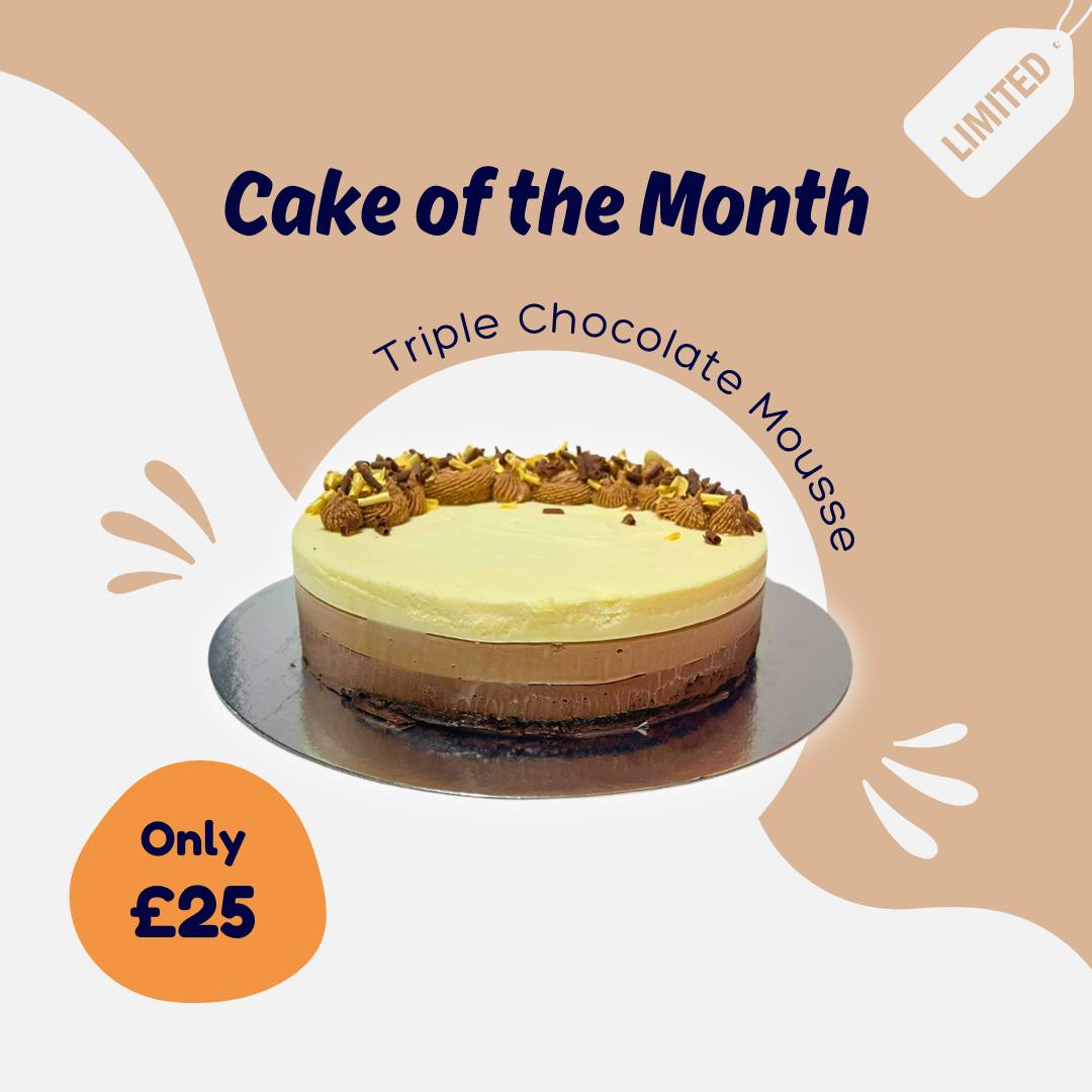 Enjoy a different taste every month with our special ???? ?? ??? ?????. Try our delectable flavours and get lost in its sweetness.
This ?????? ????????? ?????? ???? is an elegant dessert, perfect for the chocolate lovers. It features a layer of chocolate cake base topped with 3 layers of creamy and soft chocolate mousse: ???? ?????????, ???? ?????????, ??? ????? ?????????.
Available exclusively on ??? ??????? ???? ??? the month of ?????
Serves 6-8
???? ?? ?? ??????? ? ???? ?? ???????.