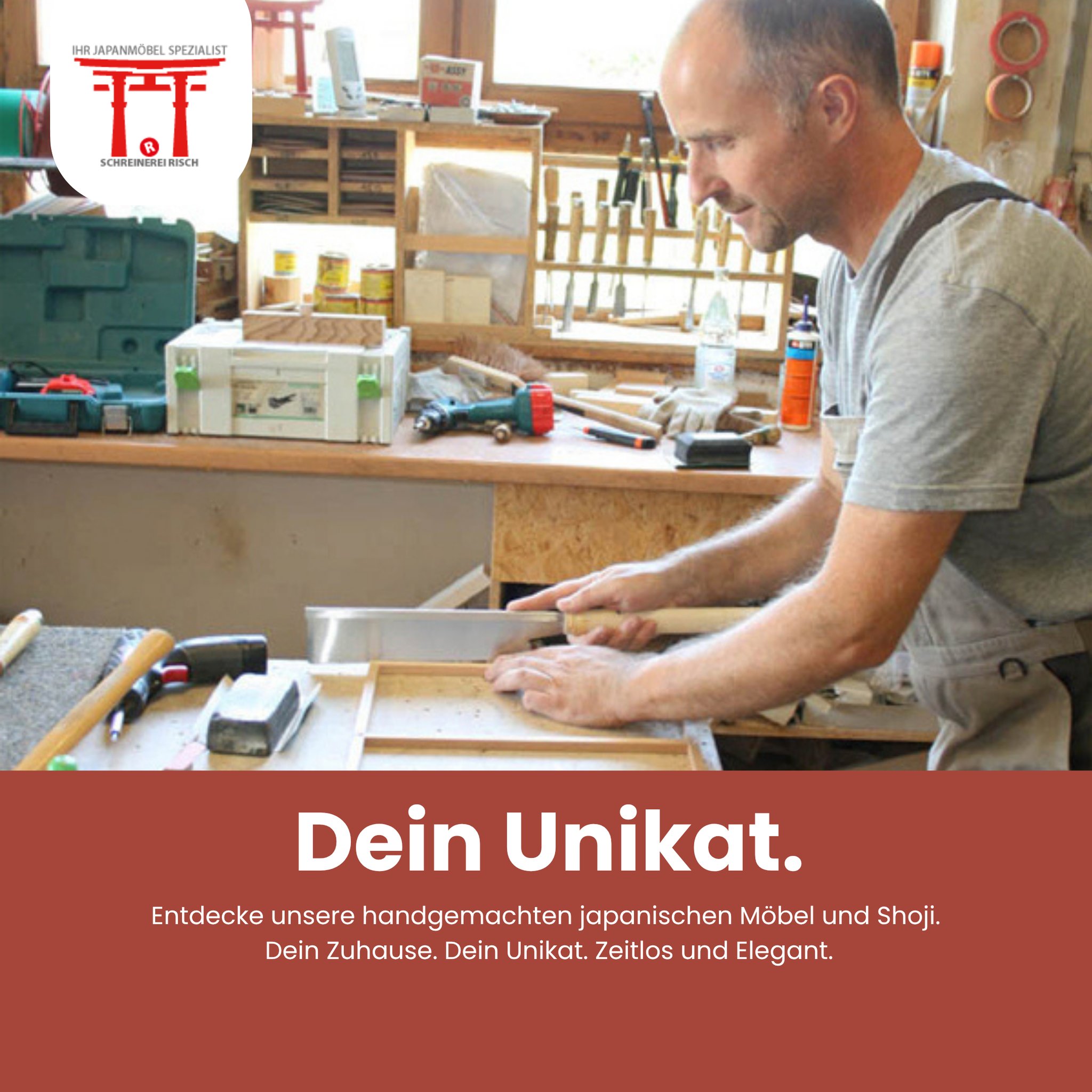 So werden eure Shoji gemacht! ✨
Werft einen Blick hinter die Kulissen, wo unsere erfahrenen Handwerker mit Präzision und Leidenschaft eure Shoji-Elemente fertigen. Jedes Stück ist das Ergebnis traditioneller Handwerkskunst, die über Generationen weitergegeben wurde.
Doch Shoji sind mehr als nur schöne Raumteiler: Sie verwandeln das Licht auf einzigartige Weise, schaffen eine sanfte, diffuse Beleuchtung und sorgen gleichzeitig für Privatsphäre. Ein echtes Highlight für jedes Zuhause, das Ästhetik und Funktionalität perfekt vereint.
Du möchtest auch DAS Japan-Upgrade in deinem Zuhause? Sicher dir jetzt noch unseren Frühlingsrabatt und frag DEIN Projekt an - Wir freuen uns auf dich!
#ShojiZentrum #FrühlingsfestAugsburg #AugsburgEvents #ShojiTüren #Japan #Wohnideen #InteriorDesign #Raumteiler #Maßanfertigung #RabattAktion #Handwerk #Tradition #JapanStyle #Einrichtung #Frühlingsaktion #Shoji #Teehaus #shoji #Bayern #Handwerk #Anime #Japanese
