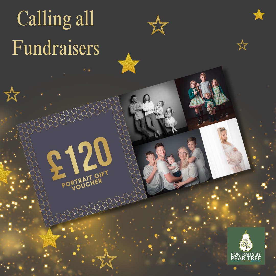 With Christmas just around the corner and many local events and fairs being organised for 2025 we wanted to see if we could help local communities and fundraisers this year!
To celebrate 2025 we are GIVING away 10 Family Portrait Vouchers worth £120 each to support any events which are raising funds in support of a worthwhile cause or charity.
To apply for one of our amazing gift vouchers please email Lisa at Studio@portraitsbypeartree.co.uk with details so we can get a gift pack in the post. There are only 10 gift vouchers available so it is first come first serve.
We donate these vouchers free of charge to fundraisers as raffle or auction prizes, so let us help you raise more money in 2025.
Don't forget to let other people know about this post and help that charity or special project to raise essential funds. Like and share ?
Perfect for charities of all sizes, church groups, schools, auctions, charity balls, fetes, play groups & special events.
Please ONLY apply for events happening in 2025!