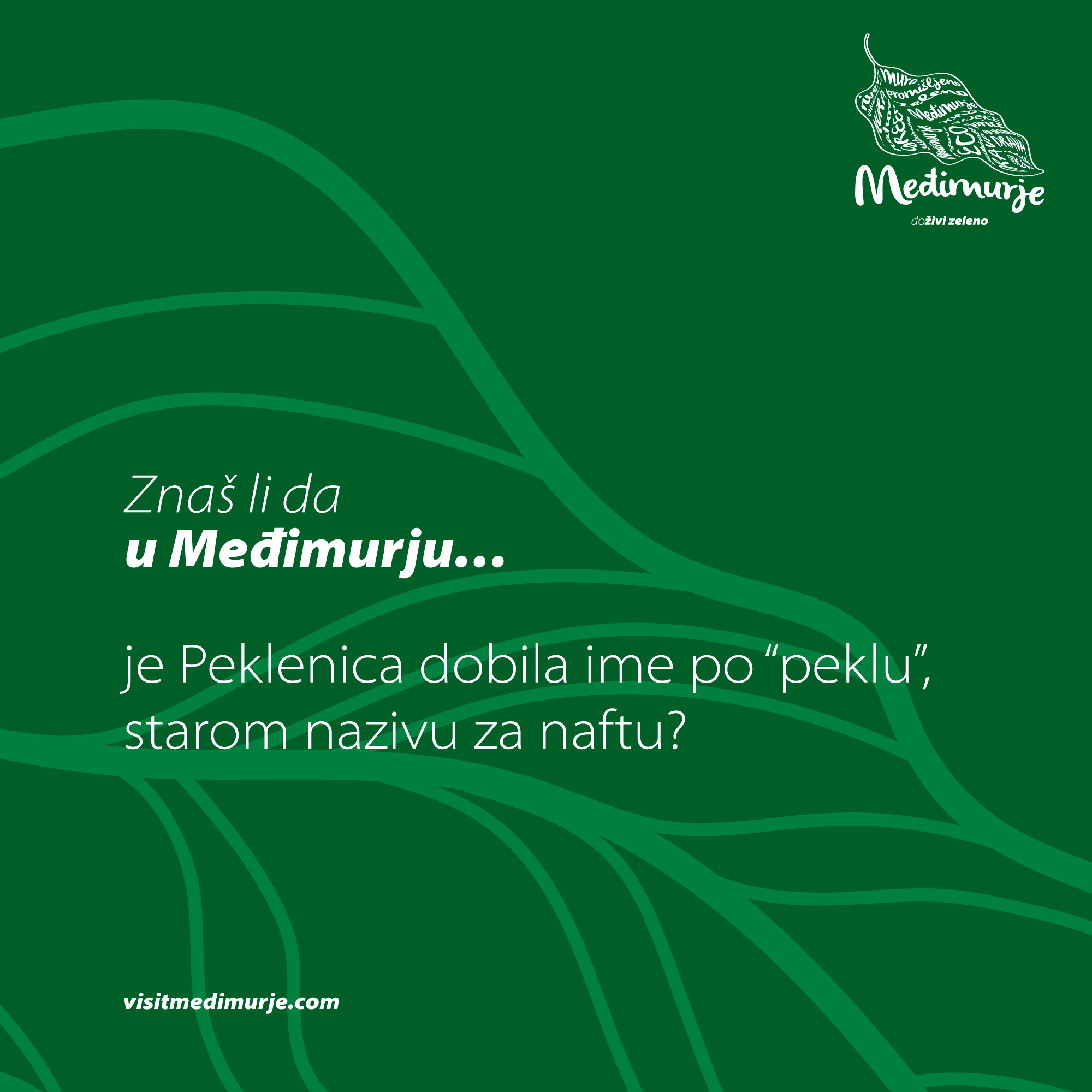 💡 Znaš li da u Međimurju…
💚 doživi zeleno Međimurje
#visitmedimurje