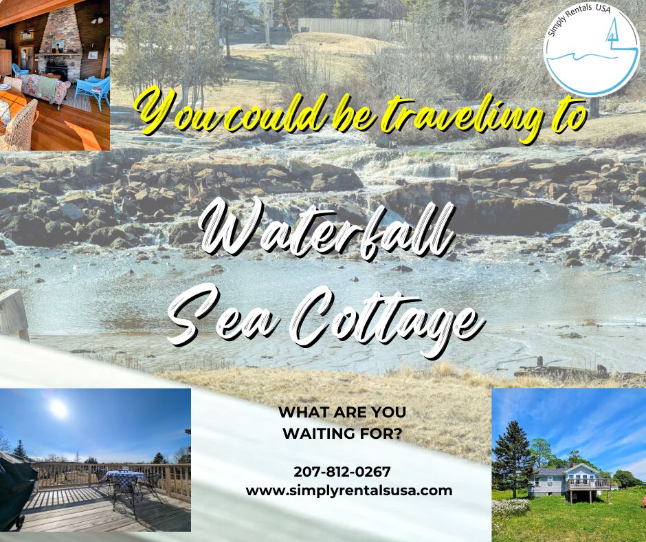 Waterfall Wednesday! What are you waiting for? You could be enjoying this view as you sit and enjoy the evening on the deck.
?Waterfall Sea Cottage
?? 2 bedrooms - 3 beds - sleeps 4
?1 bathroom
#simplyrentalsusa #vacationplanning #vacationmode #mainevacation