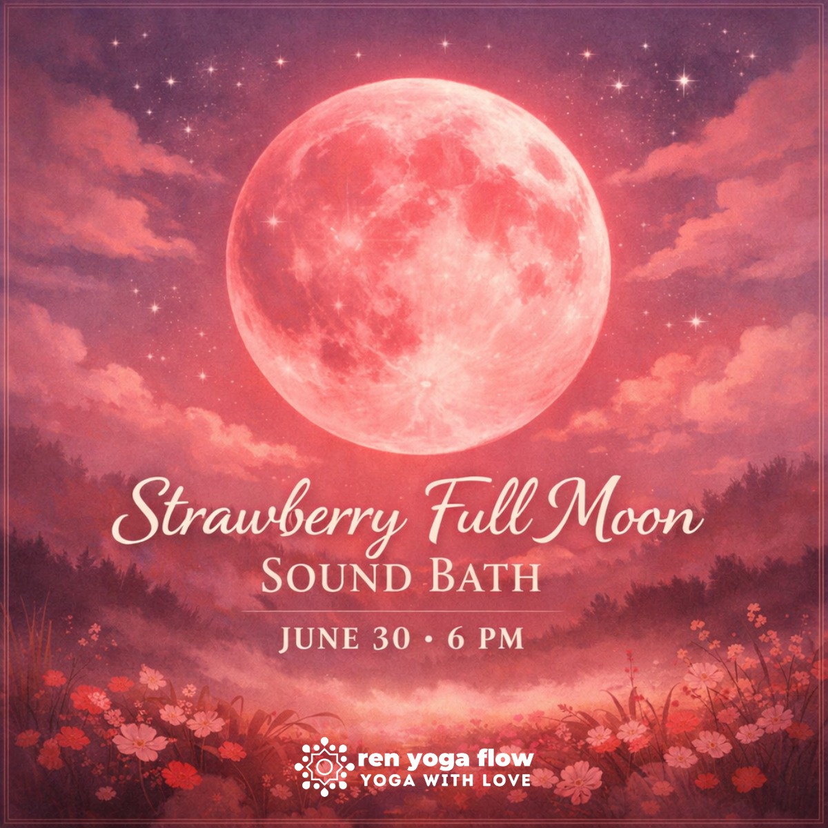 Sometimes we do not need to do more.
Sometimes we need space to feel what has already shifted.
This Strawberry Moon ceremony is a space for integration — a chance to pause, breathe, listen, and notice the growth that has been happening quietly within you.
The guided journey will invite you to tend to the intentions you planted in spring and reflect on what is ready to be harvested now. The sound bath will support your body in receiving and integrating through crystal singing bowls, chimes, and the sacred red drum.
This full moon is connected to abundance, grounding, maturity, celebration, and growth — and you are allowed to honor every part of that.
June 30
6 PM
Strawberry Moon Guided Journey + Sound Bath Ceremony
Sign up here:
https://momence.com/l/z9hqZQbg
#SoundBath #SoundHealing #FullMoonSoundBath #StrawberryMoon #PuebloYoga #RenYogaFlow #MeditationJourney #EnergyHealing #FullMoonReflection #HealingSpace #GroundingEnergy #AbundanceEnergy #PuebloColorado #PuebloSmallBusiness