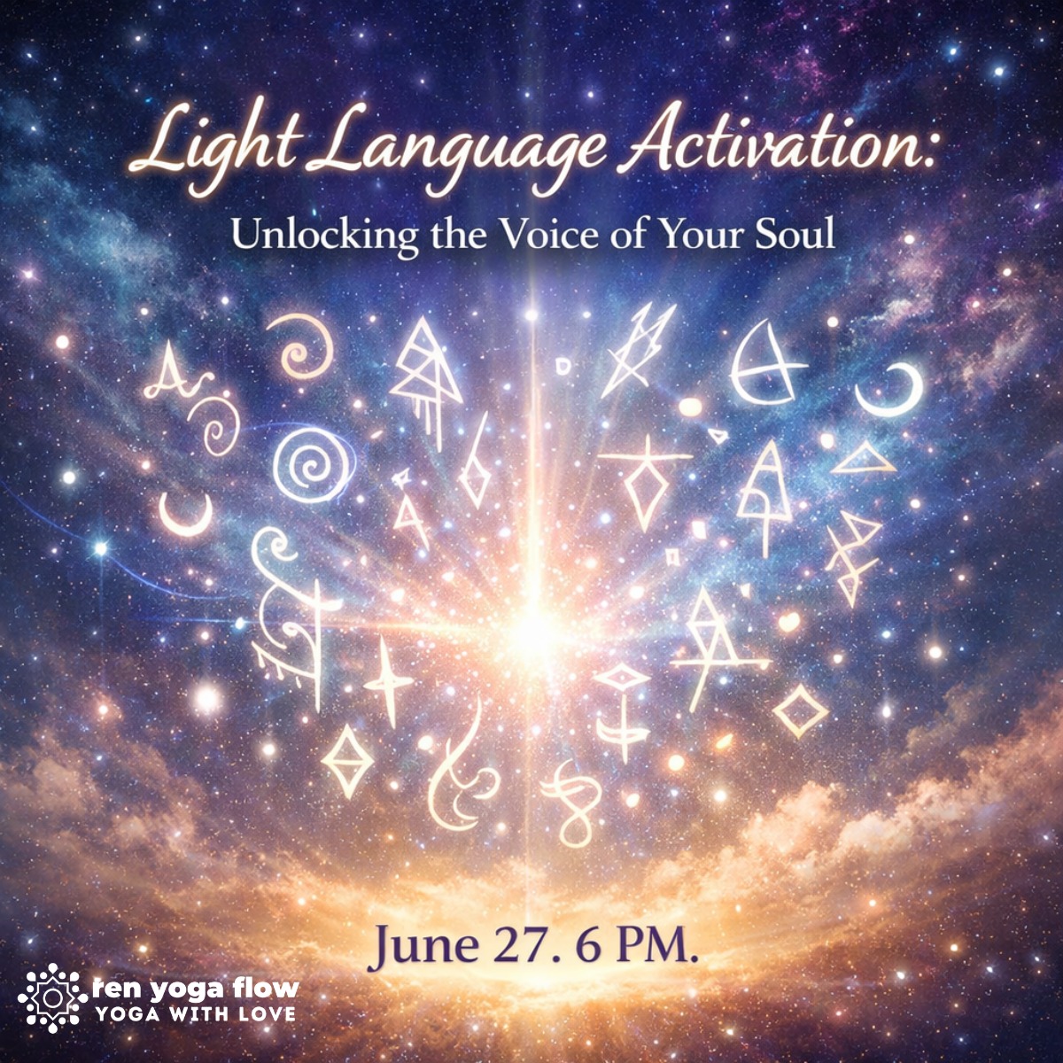There is a voice within you that exists beyond words.
Not the voice that overthinks.
Not the voice that doubts.
Not the voice that was taught to stay quiet.
The deeper voice.
The ancient voice.
The sacred language of your soul.
Light Language is not something you force or perform. It is something you remember. It moves through sound, frequency, energy, and expression — awakening what has always lived inside of you.
In this Light Language Activation workshop, you will be guided into a safe, ceremonial space to release fear, open your authentic voice, and connect with the wisdom of your highest self.
No experience is needed. Just your openness.
You are not learning a new language.
You are remembering who you are.
Sign up here: https://momence.com/l/ymhV7JVP
#RenYogaFlowAndHealing #PuebloCO #PuebloEvents #LightLanguage #EnergyHealing #SpiritualAwakening #SacredVoice #SoulActivation #HealingJourney #WomenWhoHeal