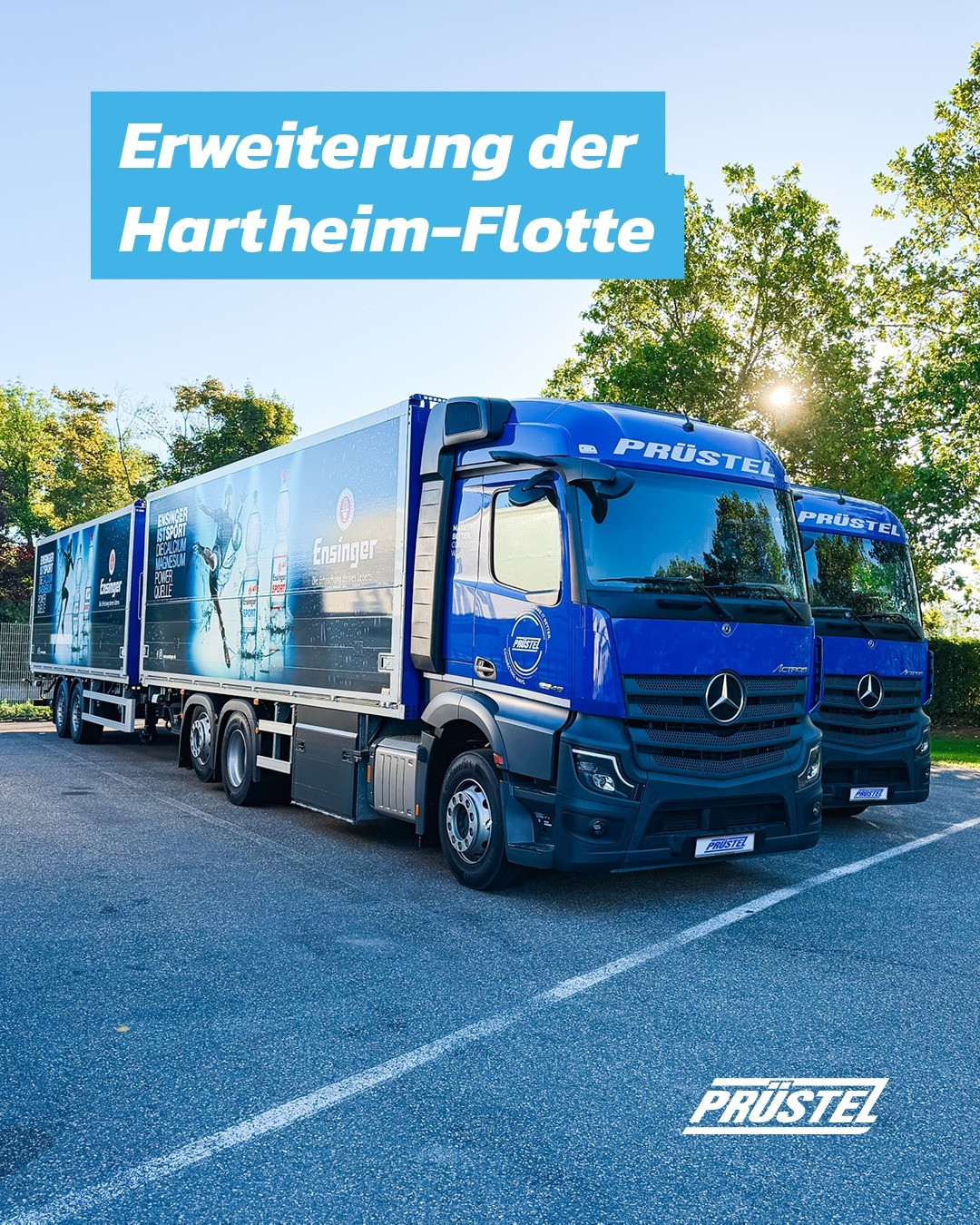 𝗘𝗿𝘄𝗲𝗶𝘁𝗲𝗿𝘂𝗻𝗴 𝗱𝗲𝗿 𝗛𝗮𝗿𝘁𝗵𝗲𝗶𝗺-𝗙𝗹𝗼𝘁𝘁𝗲
In Hartheim wurden diese Woche zwei neue Gliederzüge geliefert, welche wir in Empfang nehmen durften. 🎉
Damit wächst unsere Flotte auf insgesamt 15 Gliederzüge, die regelmäßig in der Getränkelogistik sowie auch für unseren Kunden Ensinger unterwegs sind. 🥤🚛
Allzeit gute Fahrt. 💪
#pruestel #hartheim #spedtion #enzinger #gliederzüge #getränkelogistik
