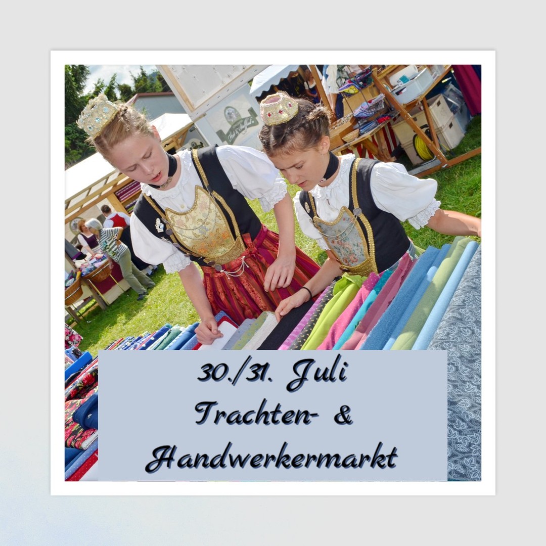 +++PROGRAMM-INFO+++
Zum Dießener Trachten- und Handwerkermarkt
.
Am Samstag & Sonntag, 30. und 31. Juli zwischen 10 und 18 Uhr präsentieren über 50 Aussteller ihre Waren und führen Fertigkeiten vor. Trachtenausstatter geben Einblicke in die Vielfältigkeit einer bayerischen Tracht, Handwerker zeigen althergebrachte Fertigkeiten, die fast in Vergessenheit geraten sind, neben neuen kreativen Kunsthandwerken.
.
Bayerisches Lebensgefühl pur! 
.
Die liebevoll hergerichteten Stände reihen sich direkt zwischen Bahnhof und Festzelt der Festtage am See in den Seeanlagen Dießen.
.
Eine Liste der Aussteller kann vorab schon eingesehen werden unter www.trachtenverein-diessen.de
@cmc_puzzles @drah_di @hutmachermeisterbetrieb @mireilledusci @stoffeegert @fahneneibl @tuchmacherin.sachsenkam @gabi_huber3 @kansymichael @kissel_handgefilzt @creado.eu @diesattlerei_diessen @hufeisenliebe_und_das_holz @wilhelmschweizerzinngiesserei @claudiastaschenladen @tracht_handwerk_stacheter @trachtenhaus_stoeger @traditionellemanufaktur @lorettas_styling @eloisedulac @creativ.werkln @trachtundfederkiel @vetus.lignum 
.
#festtageamsee #mitananderfeiern #trachtenvereindiessen #handwerk #tracht #markt #direktamsee #kunsthandwerk #vielfalt #ammersee #dampfer #tourstenziel #ausflug #sommer #outside