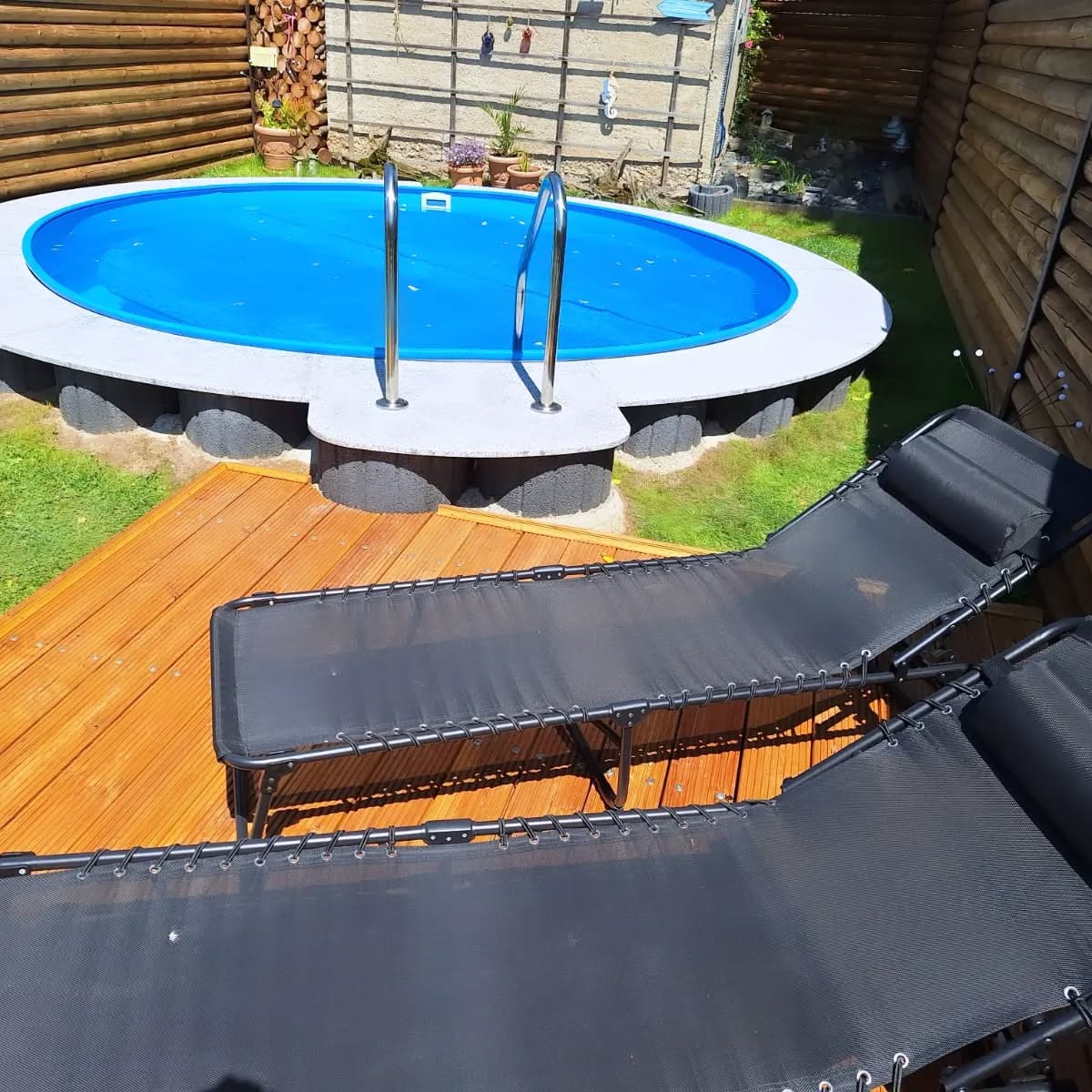 Poolabdeckung in Granit Petra Selgadas 🏊♂️