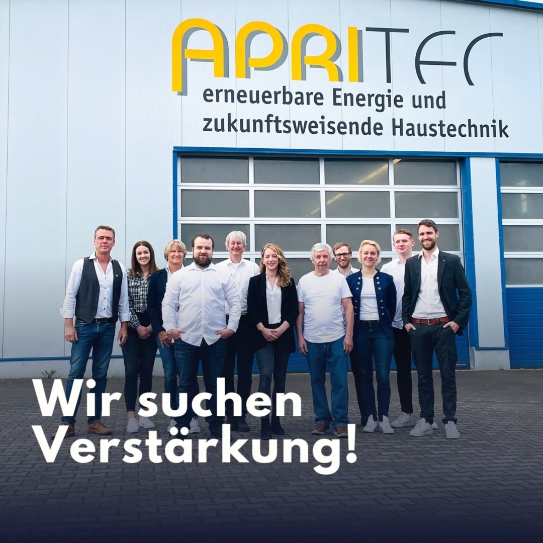 Weil wir immer größer werden, brauchen wir jetzt Dich! ☝️
Unterstütze uns im Vertriebsinnen- oder Außendienst und werde Teil unseres unschlagbaren A-Teams für erneuerbare Energien und Haustechnik ? #apritec
Alle Stellen findest du auch auf unserer Website unter www.apritec.de ?
(link in bio)