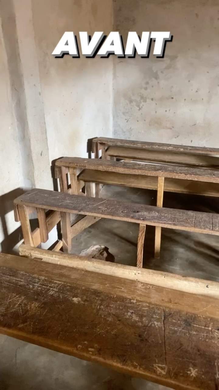DEMSEYNOO DREAMS
Étape 1 : don de 69 tables-bancs de 3 places, en métal pour moins de casse !
??Un grand merci à tous nos donateurs! C’est grâce à vous que les enfants ont enfin des tables solides !
??Un très grand merci à @ongambekunko qui a permit la fabrication de ces tables-bancs.