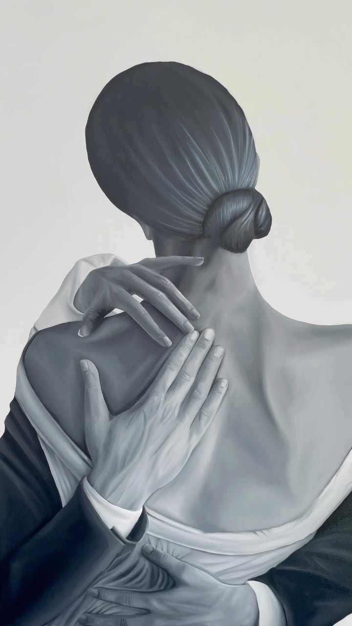 I painted the feeling of remembering yourself after forgetting yourself for someone else ??♀️