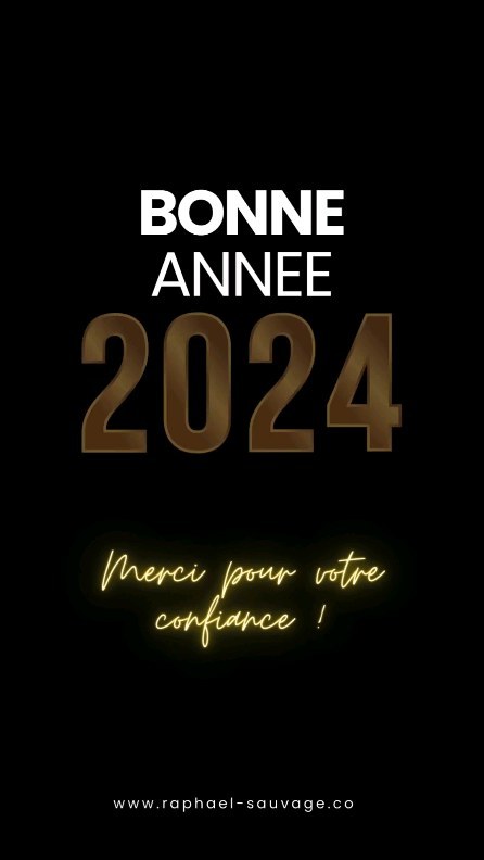 ??Un immense merci à vous tous qui me suivez, ainsi qu'à mes clients pour cette année exceptionnelle ! Alors que 2023 touche à sa fin, l'année 2024 s'annonce déjà pleine de promesses et de moments inoubliables à capturer en photos? ! J'ai hâte de partager ces instants incroyables avec vous !
Je vous souhaite une bonne année 2024 ! ???
