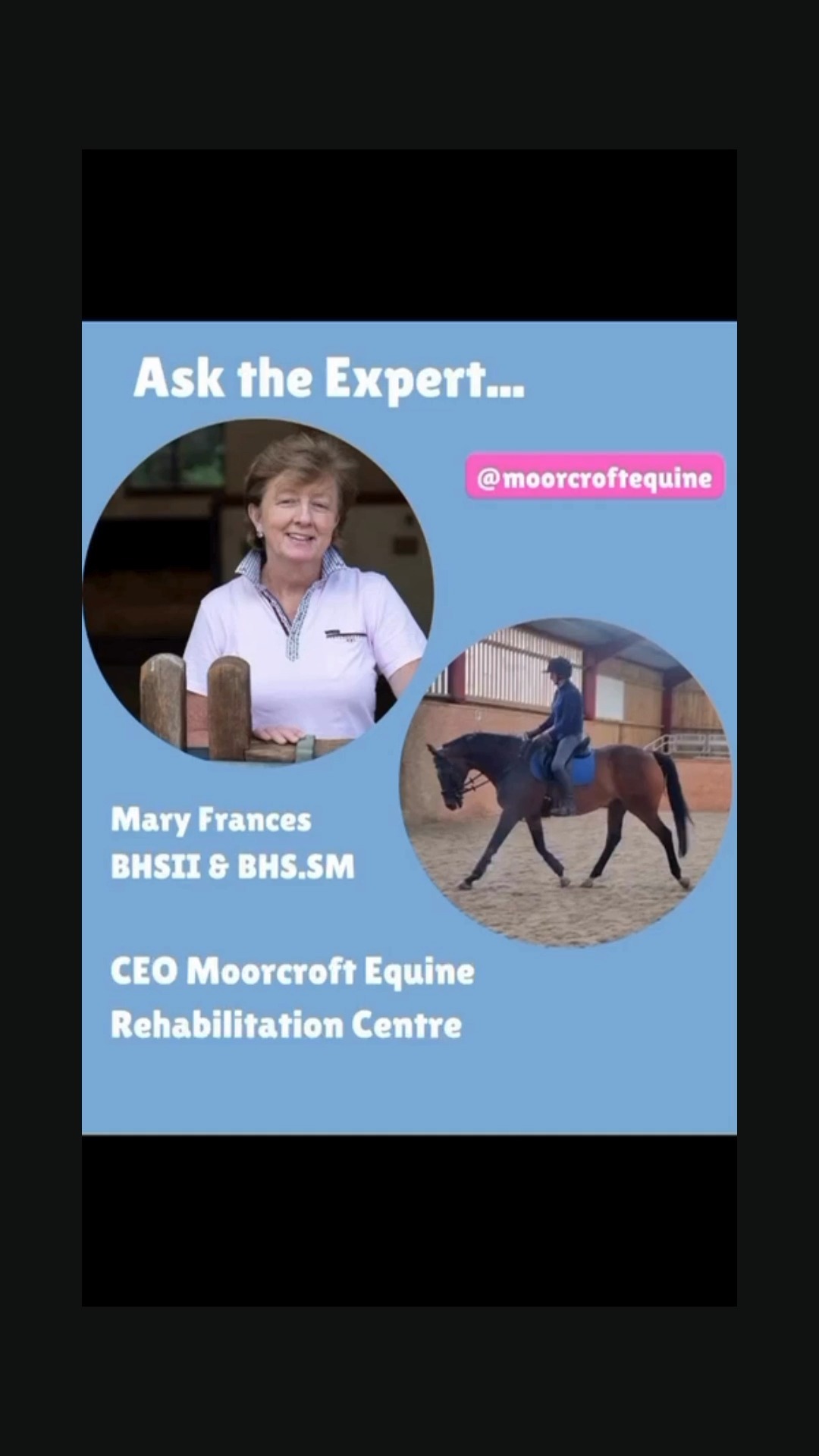Do your horse’s teeth need rasping? Some more great advice from Mary Frances, CEO Moorcroft Equine Rehabilitation Centre
Don’t forget the charity runs monthly workshops on all aspects of equine care, visit moorcroftracehorse.org.uk for more info.
#equestrianlife #ilovehorses #horsehealth
The Equestrian Index