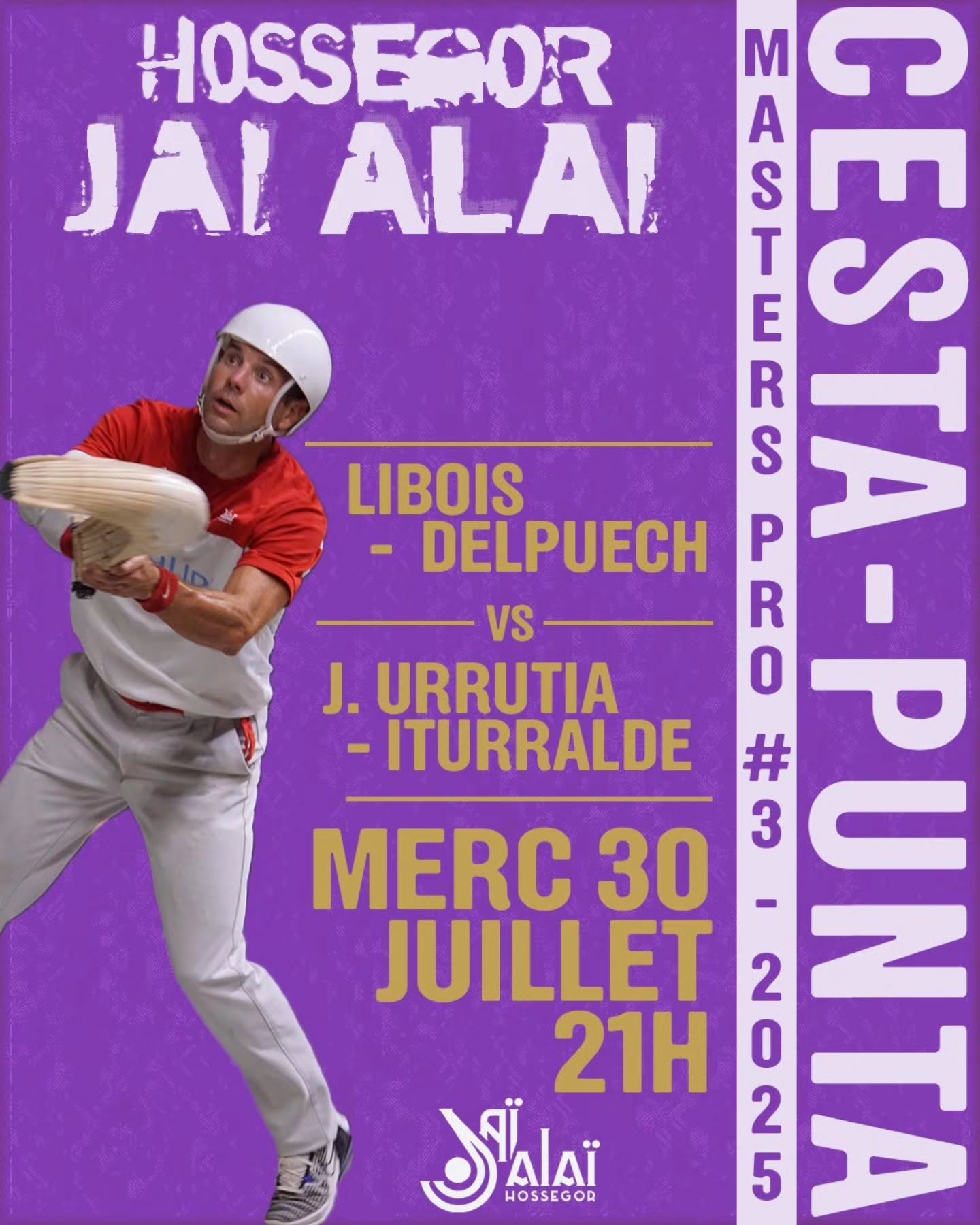 ? Masters Pro #3 ?
Les affiches de notre 3ème Masters de l'été sont arrivés !
Après une finale de haut vol hier soir, on enchaine dès demain soir pour notre 3eme compétition!
@emericlibs64, le jeune joueur de Bidart, sera associé à @pierre.delpuech, joueur d'Hossegor !
Ils affronteront @javierurrutia_15, le talentueux jeune joueur espagnol, associé à @aizeiturralde, récent gagnant du Master 2 ! ?
Lundi, la 2eme demi-finale verra s'affronter @andolaloo, joueur de Bidart qui évolue Outre Atlantique depuis l'année dernière, associé à Ibon Urrutxua, vainqueur du Master 1 ! Ils affronteront le jeune Celaya, dont c'est la 2eme année de participation à Hossegor, et @paulcprrs_, l'arrière puissant Palois !
Au programme ? :
19h30 : Ouverture de la guinguette, par @pelote.passion
21h : Lever de Rideau
22h : Demi-Finale?
Billetterie en bio : Eventick.eu