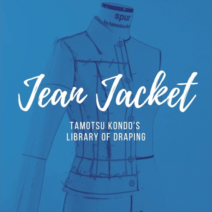 Some things never change. Like the basic pattern of a Jeans Jacket. But by draping the jacket, you have full control over its fullness, the precise location of the seams, the armhole and all the accessories. All those decision can be made in real-time looking at the design on a realistic and inspiring dress form. You can make it your own.
Check out the full video on “Kondo’s Draping Library” on YouTube to learn how to drape a Jeans Jacket.
#draping #jeansjacket #denim #tamotsukondo #fashiondesign #dressform #patternmaking #spurdressform