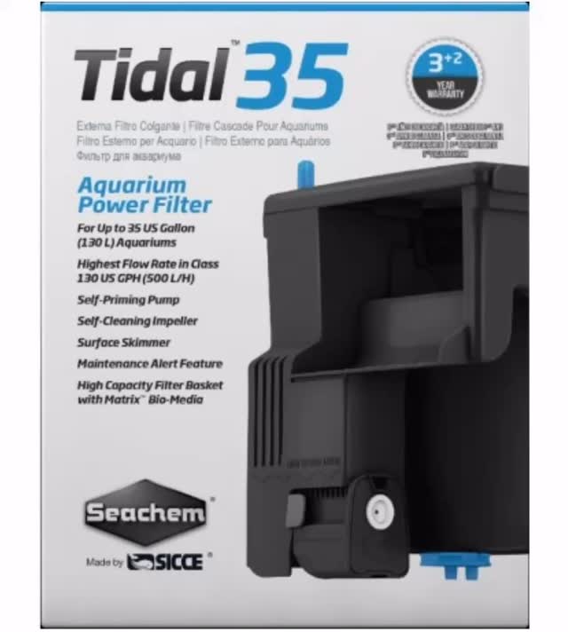 ‼️PVP 37,95€‼️
✨ Filtración eficiente y fácil mantenimiento
El Seachem Tidal 35 es un filtro de cascada diseñado para ofrecer una filtración completa y un mantenimiento sencillo. Ideal para acuarios pequeños y medianos, combina un diseño silencioso con la calidad de materiales de Seachem.
? Características destacadas:
? Caudal máximo: 500 L/h
? Capacidad recomendada: Para acuarios de hasta 130 litros
? Filtración completa: Mecánica, biológica y química
? Skimmer de superficie para recoger partículas y biofilm
? Autocebado – listo para funcionar sin bombeo manual
? Funcionamiento silencioso
⚡ Bajo consumo energético
? Beneficios para tu acuario:
? Agua limpia y cristalina
? Mayor bienestar para peces e invertebrados
? Ideal para acuarios plantados y comunitarios
⏳ Limpieza rápida y sin complicaciones
? Recomendación:
Para mejorar su rendimiento, úsalo con:
? Polishing Pad Tidal 35 – Elimina partículas microscópicas para un agua cristalina
? Seachem Matrix – Aumenta la carga biológica para una filtración más eficiente y estable
? Ventajas al comprar en Aquasalvaje:
? Envío rápido y protegido
? Asesoramiento experto en instalación y mantenimiento.
#aquasalvaje #madrid #alcorcon #aquarium #aquascaping #aquascape #aquariumdesign #aquariumhobby #acuarioplantado #aquascaper #tidal #seachem
? Potencia y practicidad en un filtro de cascada compacto.
? ¡Compra online o visítanos en tienda física y llévatelo hoy mismo!