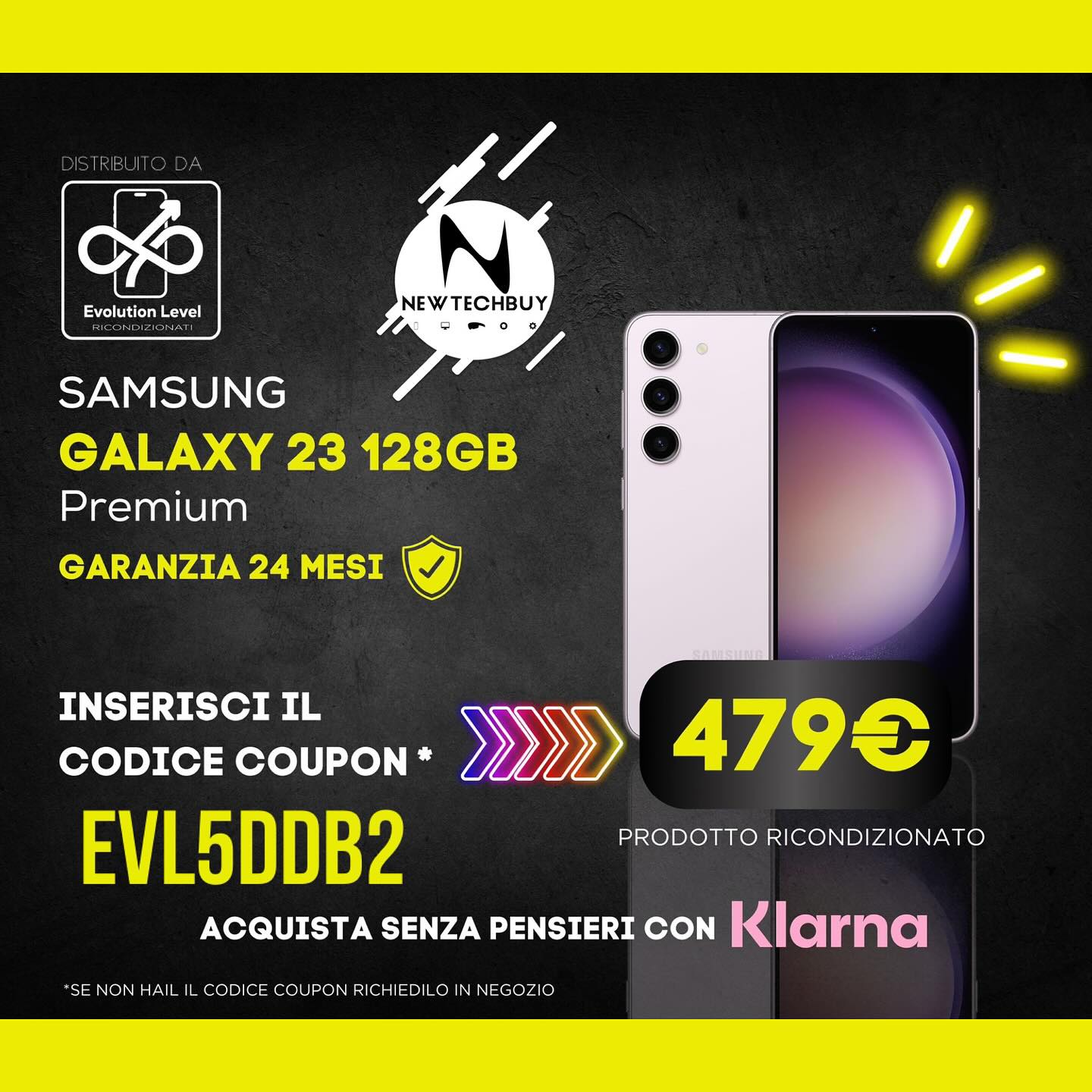 I tuoi dispositivi preferiti, ora al -15%! Hai mai visto un’offerta così? ?
PRODOTTI Ricondizionati
➡️ Ora a partire da 199€!
? Con il codice sconto EVL5DDB2
risparmi su tutto il catalogo!
✅ Qualità garantita con 24 mesi di garanzia
✅ Sostenibilità e convenienza, tutto in uno.
? Non perdere questa occasione unica,
VIENI IN STORE :
?VIALE DELLA REPUBBLICA 136/A Cosenza
Per info Condizioni commerciali e vendita contatta il servizio clienti wa.me/3473749419