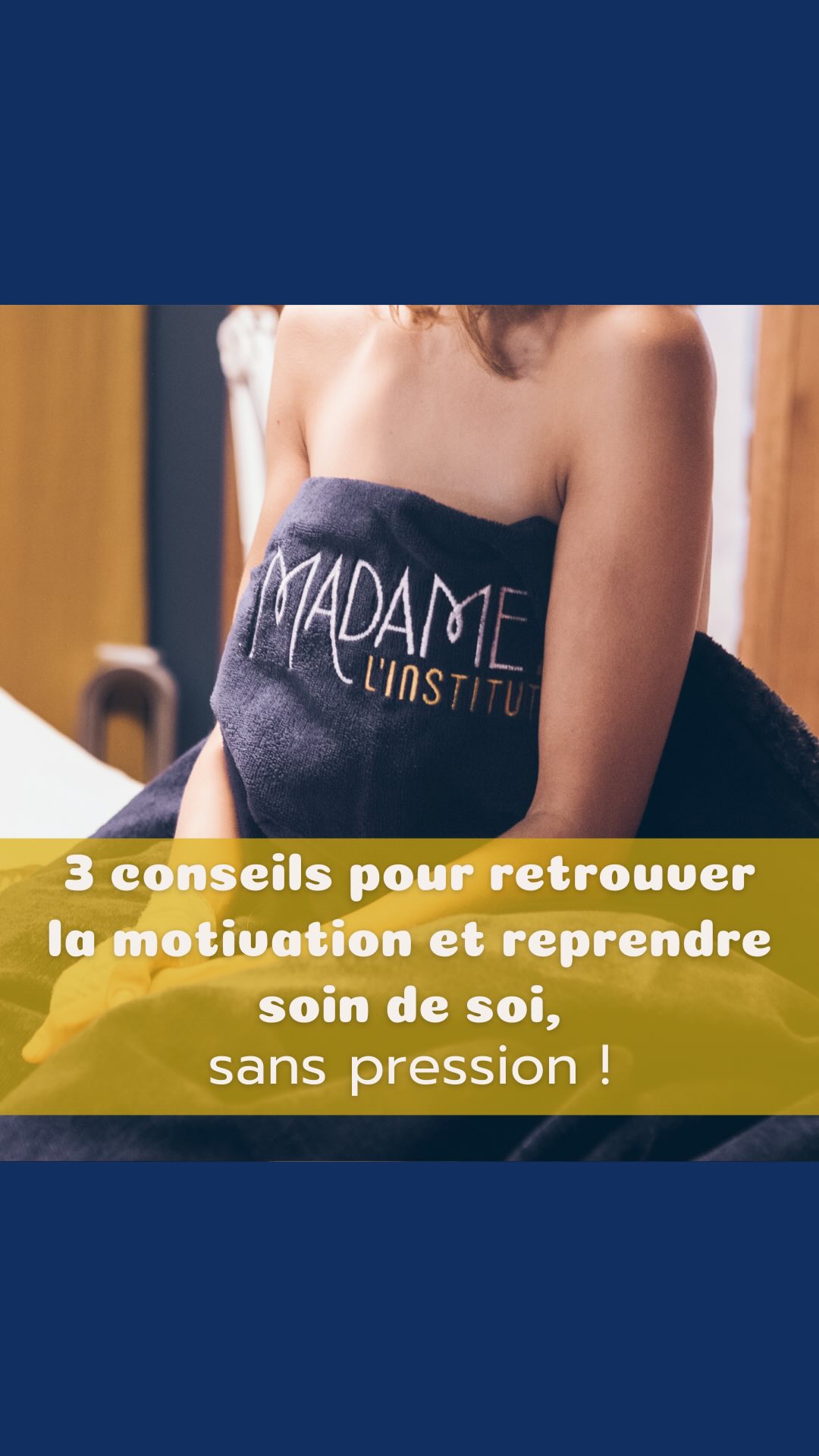 ? Envie de retrouver votre body Summer sans stress, ni culpabilité ? ?
La période des beaux jours approche… et avec elle, l’envie naturelle de reprendre soin de soi. Mais attention : ici, pas de pression, pas de diktats.
Simplement l’envie de vous sentir bien, dans votre corps et dans votre tête ✨
Voici 3 conseils pour vous aider à retrouver la motivation en douceur :
? 1. Commencez petit
Inutile de vouloir tout changer en une journée. Adoptez une nouvelle habitude, puis une autre. Hydratez-vous mieux, bougez un peu plus, dormez un peu mieux… Ce sont ces petits gestes répétés qui créent une vraie transformation.
? 2. Soyez bienveillant(e) avec vous-même
Il y aura des jours “avec” et des jours “sans”… et c’est parfaitement normal. Parlez-vous comme vous parleriez à votre meilleur(e) ami(e). Encouragez-vous, félicitez-vous. Vous avancez, et c’est ce qui compte.
? 3. Faites-vous plaisir
Sport, soins du corps, massages, alimentation équilibrée… Trouvez ce qui vous fait du bien. Plus vous prendrez de plaisir, plus vous aurez envie de continuer sans vous forcer.
? Cet été, on oublie la course à la perfection. On choisit l’amour de soi et le respect de son rythme.
Et vous, quelle bonne habitude avez-vous envie de reprendre pour vous sentir au top cet été ? ☀️
Dites-le-moi en commentaire, je vous lis avec joie ! ?
??♀️ Bienvenue chez Madame Z !
✨ Ici, on prend soin de vous avec des soins visage haute technologie, des cures minceur, l’épilation définitive, des massages relaxants, la luxopuncture et le drainage lymphatique.
? Nos cosmétiques : Dr Janka, Estime et Sens, Q-re Paris.
? Passage du Grand Cerf, Paris 2
? Prenez rendez-vous en ligne (lien en bio)
@passagedugrandcerf
#paris1 #paris2 #montorgueil #chateletleshalles #ruesaintdenis #pariscentre #parisiennes #mamansparisiennes
#beauteparisiennes #institutdebeauteparis#passagedugrandcerf
#maraisparis #sentierparis#quartierlouvre #influenceuseparis #soinvisage #soincorps #barophorese #radiofrequence#luxopuncture #bienvieillir #drainagelymphatique#maderotherapie #facialiste #kobido#massageparis #minceur #antiage #pertedepoids #epilationdefinitive