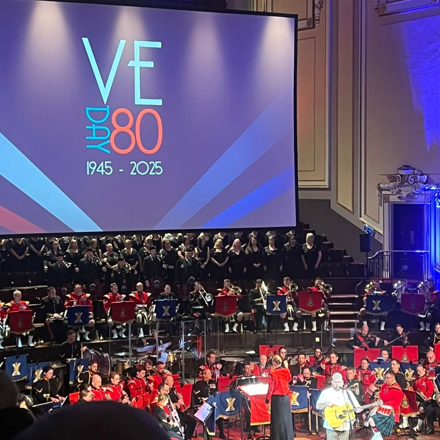Fantastic evening last night at the VE Day 80 concert at the Usher Hall. So pleased the Memorial was part of such a special event. Thank you to Legion Scotland and Poppy Scotland for a very fitting tribute.
#lestweforget #veday80 #remembrance #militarywiveschoir