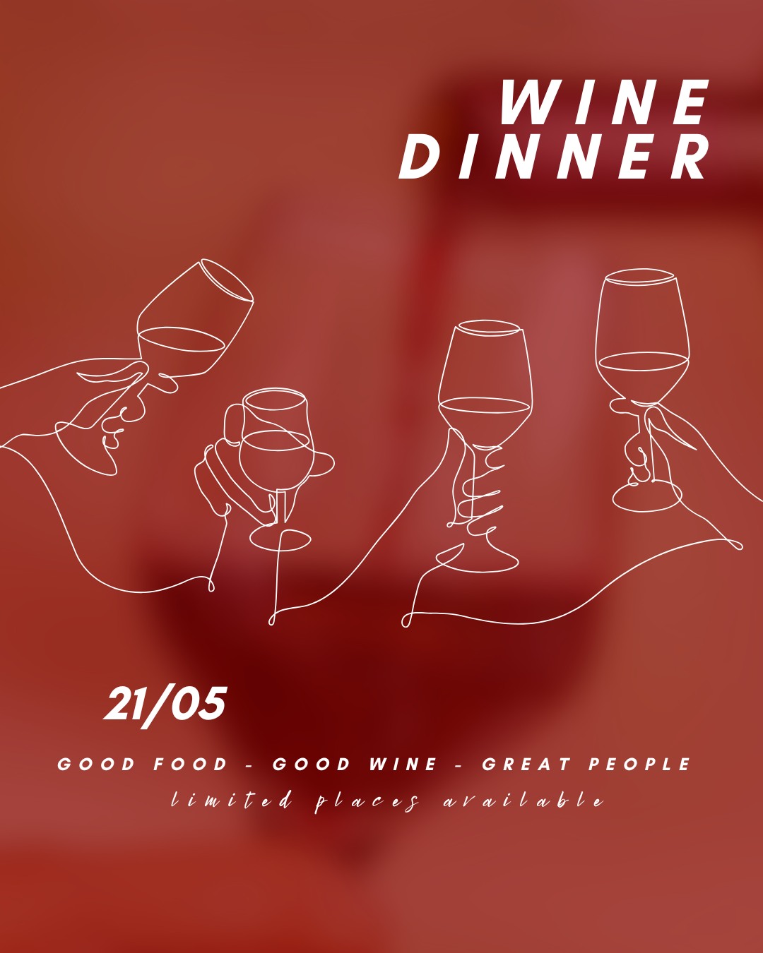 ?? Wine Dinner – 21 mai ?
Une soirée gourmande autour de vins d’exception signés Creation Wines, accordés à un menu en 4 temps, imaginé pour sublimer chaque verre.
? Apéritif et huîtres
? Accords mets & vins (Viognier, Pinot Noir, Syrah/Grenache, Fine Cape Vintage)
? 4 plats d’inspiration méditerranéenne, produits de saison
? Collonge Café – 19h30
? 125 CHF / personne
⚠️ Places limitées
? Réservez vite votre table pour une expérience inoubliable !
-
?? Wine Dinner – May 21st ?
An evening of flavours with a 4-course menu specially paired with exceptional Creation Wines from South Africa.
? Aperitif with oysters
? Wine pairings (Viognier, Pinot Noir, Syrah/Grenache, Fine Cape Vintage)
? Seasonal Mediterranean-inspired dishes
? Collonge Café – 7:30 PM
? 125 CHF / person
⚠️ Limited seats available
? Book now and join us for a unique tasting experience!
