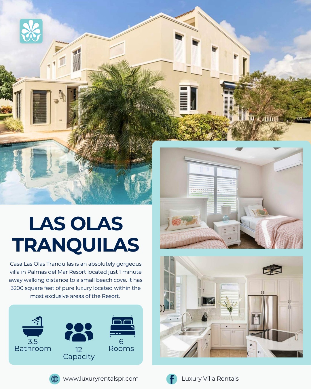 ✨ Where elegance meets ease, and every sunset feels like a personal welcome...
Casa Las Olas Tranquilas isn’t just a villa — it’s your luxurious escape nestled in the exclusive enclave of Palmas del Mar ??
Whether you're gathering the whole family for a week of sun and connection, or just craving quiet moments by a hidden cove, this 3,200 sq ft sanctuary has space, style, and soul:
? 5 Bedrooms + Den | ? 3.5 Bathrooms
? Fully equipped kitchen, dining, family, and game rooms
?♂️ Private pool with lounge & outdoor dining
⚡️ Full Generator
?♀️ Just 1 min walk to a tranquil beach cove
From the peaceful privacy to the coastal-chic interiors, every corner of this home invites you to truly unwind.
? Palmas del Mar, Humacao, Puerto Rico
???? Designed for families, created for cherished memories
✨ Ready to call this slice of paradise yours?
? DM us to reserve your soulful stay or tap the link in bio.
#luxurytravel #familytime #humacao
#pr #awayfromhome #vacationrental