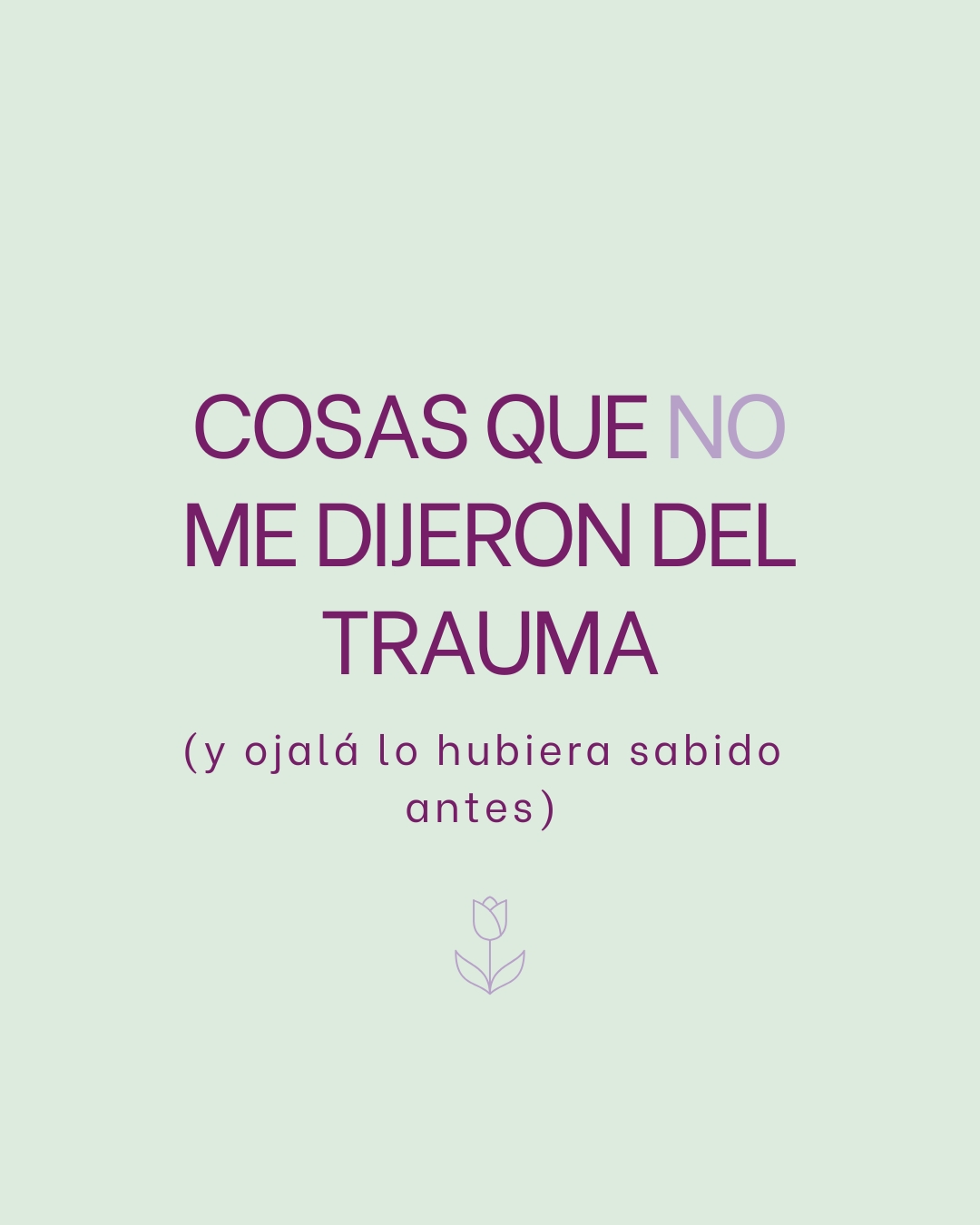 Verdades sobre el trauma que merecen ser contadas ⚠️
El camino de la sanación es único para cada uno, pero hay verdades universales que a menudo se quedan en silencio.
➡️ No tienes que