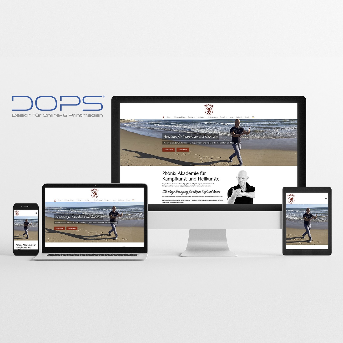 Aufgrund einer persönlichen Empfehlung wurden wir von Phönix in Frankfurt am Main mit der Erstellung der neuen Website beauftragt. Das umfangreiche Seitenkonzept der Akademie wurde in drei Sprachen (Deutsch, Englisch, Spanisch) mit WordPress realisiert. Die Website findet man unter www.phoenix-ffm.de.
#webdesignaschaffenburg #dopswebdesign #dopsdesign #werbeagenturaschaffenburg #wordpress