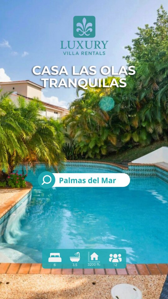 Instagram Reel or Caption – Las Olas Tranquilas, Surfside
Relax with the rhythm of the waves.
Las Olas Tranquilas offers modern comfort just steps from the surf within Palma del Mar. With bright, airy interiors and a peaceful atmosphere, it's your coastal sanctuary.
✨ Stylish and spacious living areas
✨ Quick access to Palmas del Mar resort amenities
✨ Perfect for surfers, couples, or friends seeking tranquility
Your peaceful escape in Humacao awaits.
#LasOlasTranquilasPR #SurfsideStay #LuxuryRentalPR #PalmasDelMarVibes #OceanEscape #TravelPuertoRico