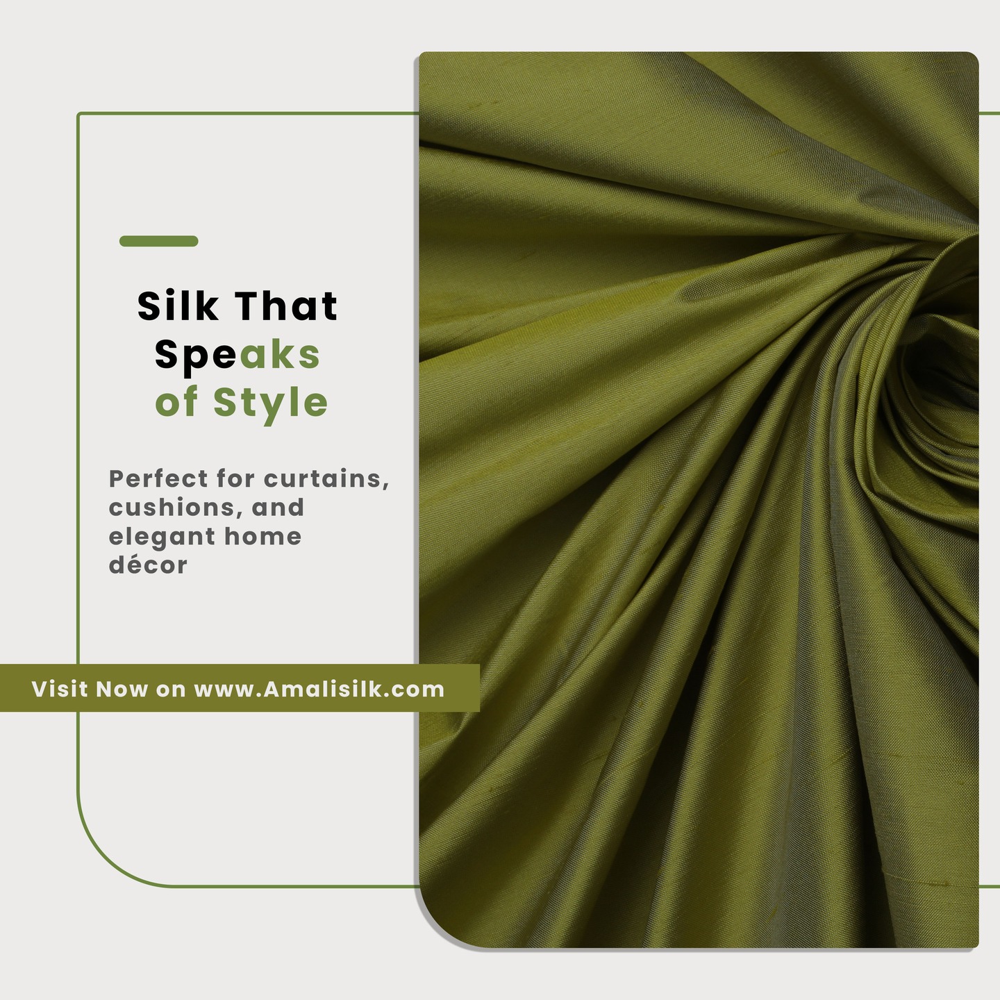 Silk That Speaks of Style Transform your home with…