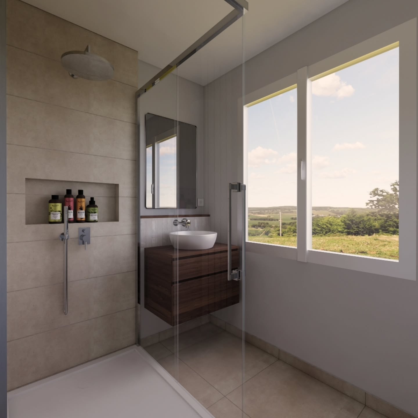 SALLE D'EAU
PLAN 3D
Avant / Après
== Projet salle d'eau - Précy-sur-Oise ==
Mon client souhaitait rénover sa salle de bain de 3,53m2. Nous avons réalisé un plan 3D car le client voulait pouvoir se projeter avant d'entamer les travaux de rénovation.
Demande du client :
Remplacer la baignoire par une douche.
Avoir une salle d'eau simple et intemporelle.
#avantapres #renovation #salledebain #interieur #design #decohome #interiordesign #decorationinterieur #bathroom