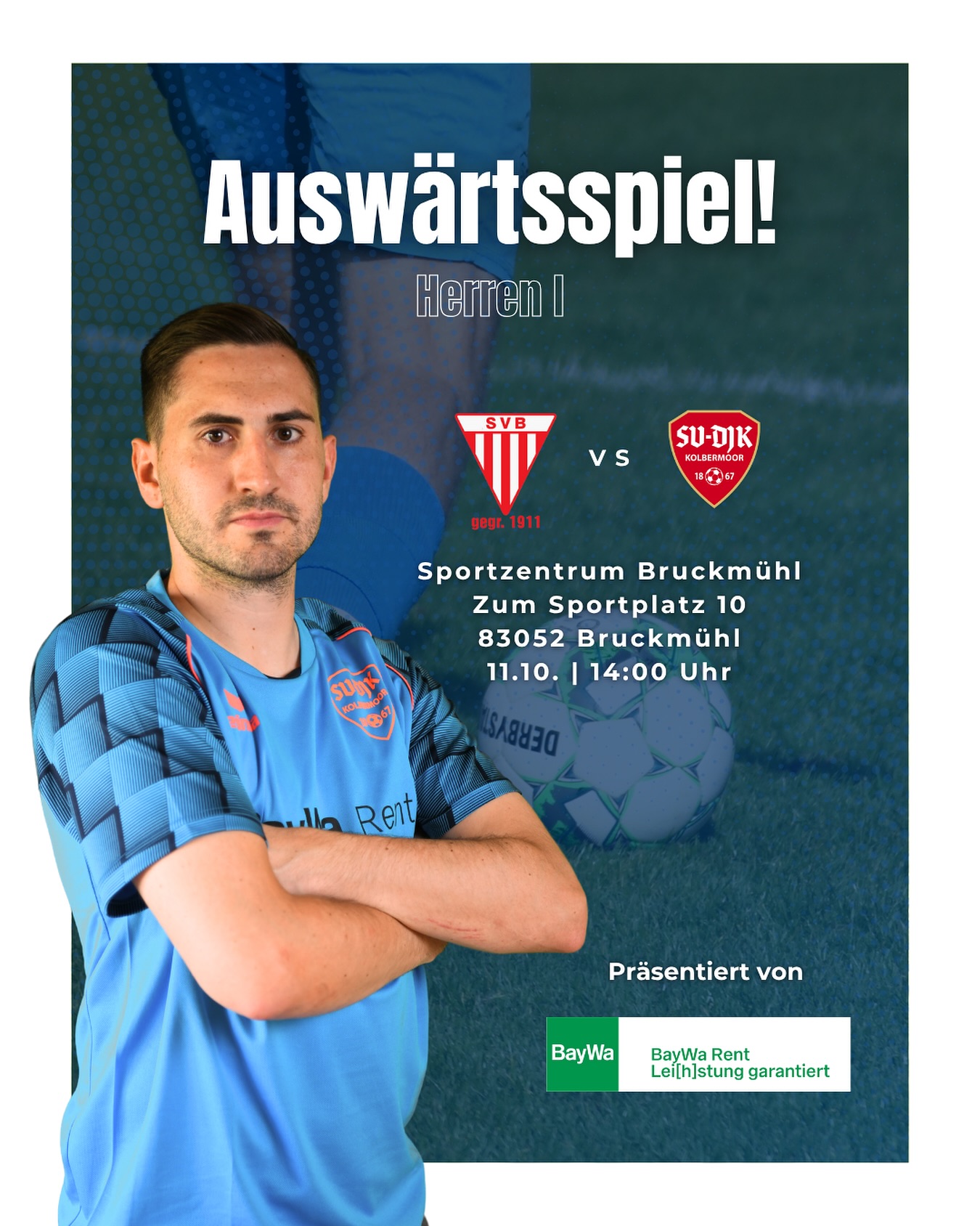 Nächstes Auswärtsspiel für unsere erste Mannschaft? Nach der vergangenen Niederlage sind wir heiß darauf, beim @svbruckmuehlfussball II drei Punkte mitzunehmen.
#Auswärtsspiel #SVDJKKolbermoor #Kolbermoor #Fussball #UNSschreibtmanGEMEINSAM