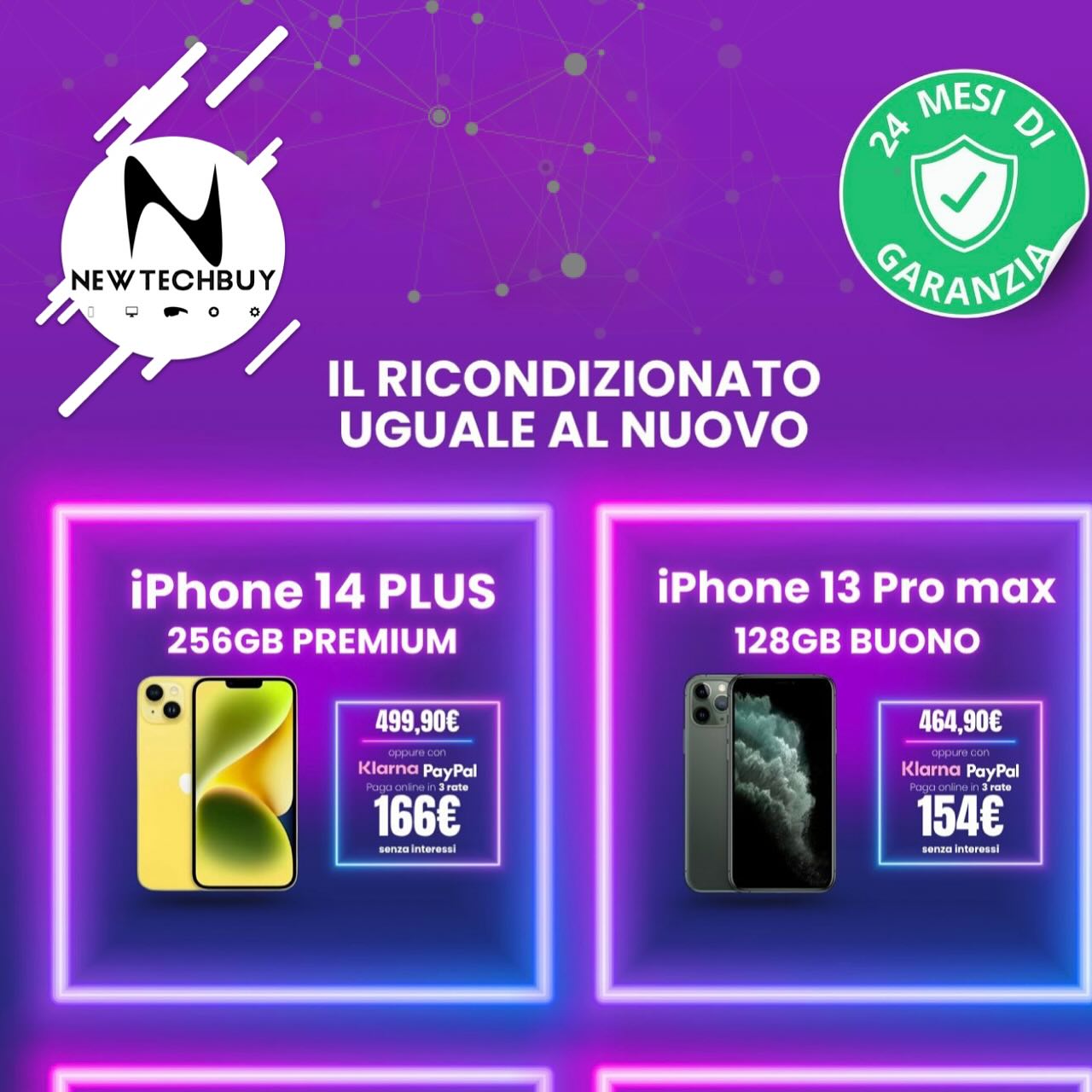 Ciao, Continuano a stupirvi!
I nostri ricondizionati non smettono mai di sorprendere: qualità top, prestazioni da nuovo, prezzo da urlo.
✨SCOPRILI ORA
?Dispositivi garantiti
?Ricondizionati certificati
?️24 mesi di garanzia
?Qualità da nuovo. Prezzo da urlo.
⏳fino ad esaurimento scorte!
?Passa in uno dei nostri punti vendita per scoprire il modello
perfetto per te.
Ecco il tuo codice sconto EVL5DDB2 da utilizzare o in store o online VALIDO FINO a 70€ di sconto
➡️ vieni nel nostro Store
?CORSO UMBERTO I N31 COSENZA
Chiedi anche in chat : Wa.me/3473749419