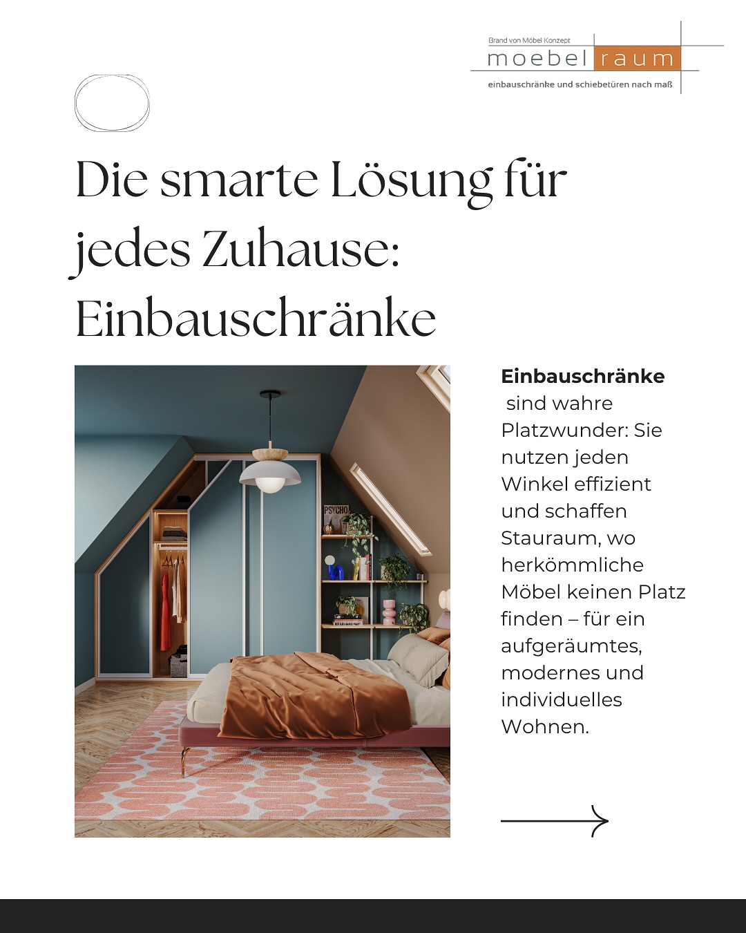 🤩EINBAUSCHRÄNKE🤩
✅ Maßgeschneidert bis auf den letzten Millimeter
✅ Nutzt jeden Raum optimal aus – selbst unter Dachschrägen
✅ Schafft Ordnung & Stauraum mit Stil
✅ Passt sich perfekt deinem Interior an
✅ Langlebig & hochwertig verarbeitet
✅ Individuell planbar – von Farbe bis Griffdesign
📍 Besuchen Sie uns in Düsseldorf oder kontaktieren Sie uns:
✉️ info@moebelraum.de
📞 0211 514 50 80
•
•
•
#Düsseldorf #DüsseldorfCity #DüsseldorfInterior #DüsseldorfWohnideen #DüsseldorfDesign #DüsseldorfMöbel #DüsseldorfEinrichten #InteriorDüsseldorf #RaumgestaltungDüsseldorf #WohnenInDüsseldorf #MöbelraumDüsseldorf #Schiebetüren #Schiebetür #Schiebetürsysteme #Platzsparen #Raumwunder #InteriorDesign #InteriorInspo #Wohnideen #Wohnzimmerideen #Zuhause #Wohnen #Möbel #Möbeldesign #Einrichtungsideen #ModernLiving #HomeOffice #Küchendesign #DesignInspiration #MadeInGermany