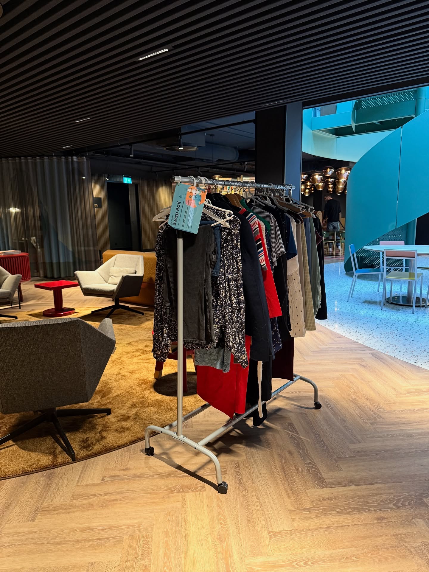 Last week’s workshop brought so many great ideas to The Florian Hotel! ?
We’re especially excited about NMCX’s initiative: the Swap Rail. The concept is simple but powerful — reduce textile waste by giving clothes a second life. Leave something behind and take something new with you! ?♻️
We’re thrilled to have this idea at our hotel, and you can now find the Swap Rail in our common area. Let’s make sustainability stylish and fun!
#TheFlorianHotel #Sustainability #SwapRail #TextileWaste #EcoFriendly #CircularFashion #HotelLife #GreenInitiatives #AmsterdamVibes