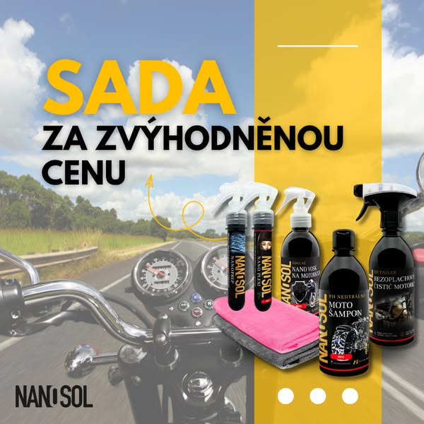 Sestavili jsme pro vás výhodnou sadu za 1199 Kč. Sada NANOkosmetiky na motorku 🔥 Všechno, co potřebujete na jednom místě - žádné hledání, žádné kompromisy.
Koupíte pro sebe nebo jako dárek pro svého motorkáře či motorkářku??🎄🏍