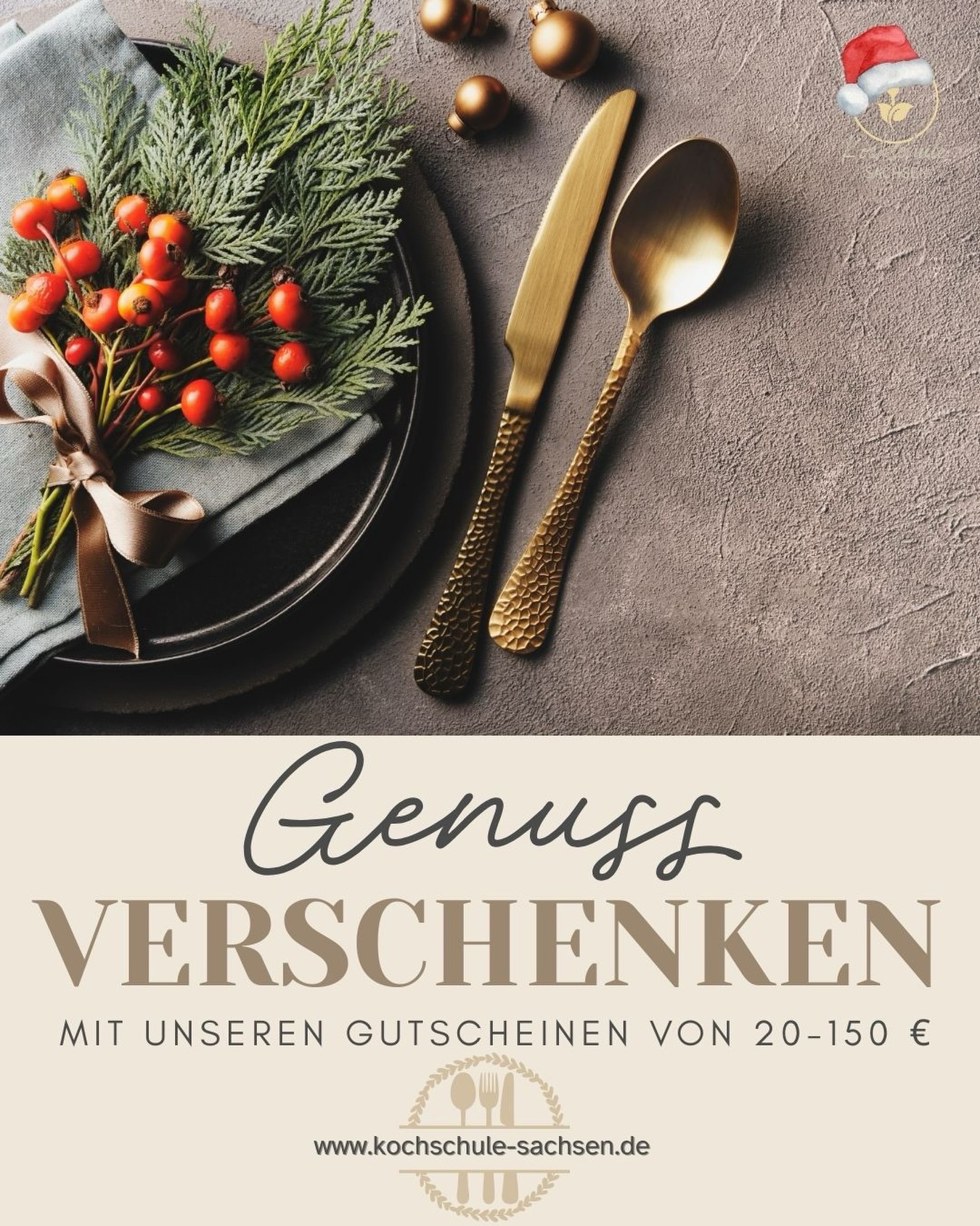 Dieses Weihnachten – Zeit verschenken, die schmeckt! ?❤️?
Überrasche deinen Lieblingsmensch und verschenke Genuss und Freude mit einem Gutschein der KOCHSCHULE SACHSEN ?
Unsere Kochkursgutscheine passen IMMER und sind perfekt für Hobbyköche, die mit den Tricks der Profis Ihr Können verfeinern wollen oder Genuss-Enthusiasten, die einfach einen schönen Abend voller Farben und Geschmack erleben möchten! ☺️
Gutscheine sind bequem bis zum *24.12.* bestellbar (Versand erfolgt per E-Mail)
? www.kochschule-sachsen.de
☎️ 0174 / 2894035
✉️ verkauf@kochschule-sachsen.de
#kochschulesachsen #denkmalhofschlagwitz #liebezumkochen #genussmomente #kochenunteranleitung #kochevent #cooking #foodblogger #gutesessen #kochenmachtspass #kochenlernen #kochenimteam