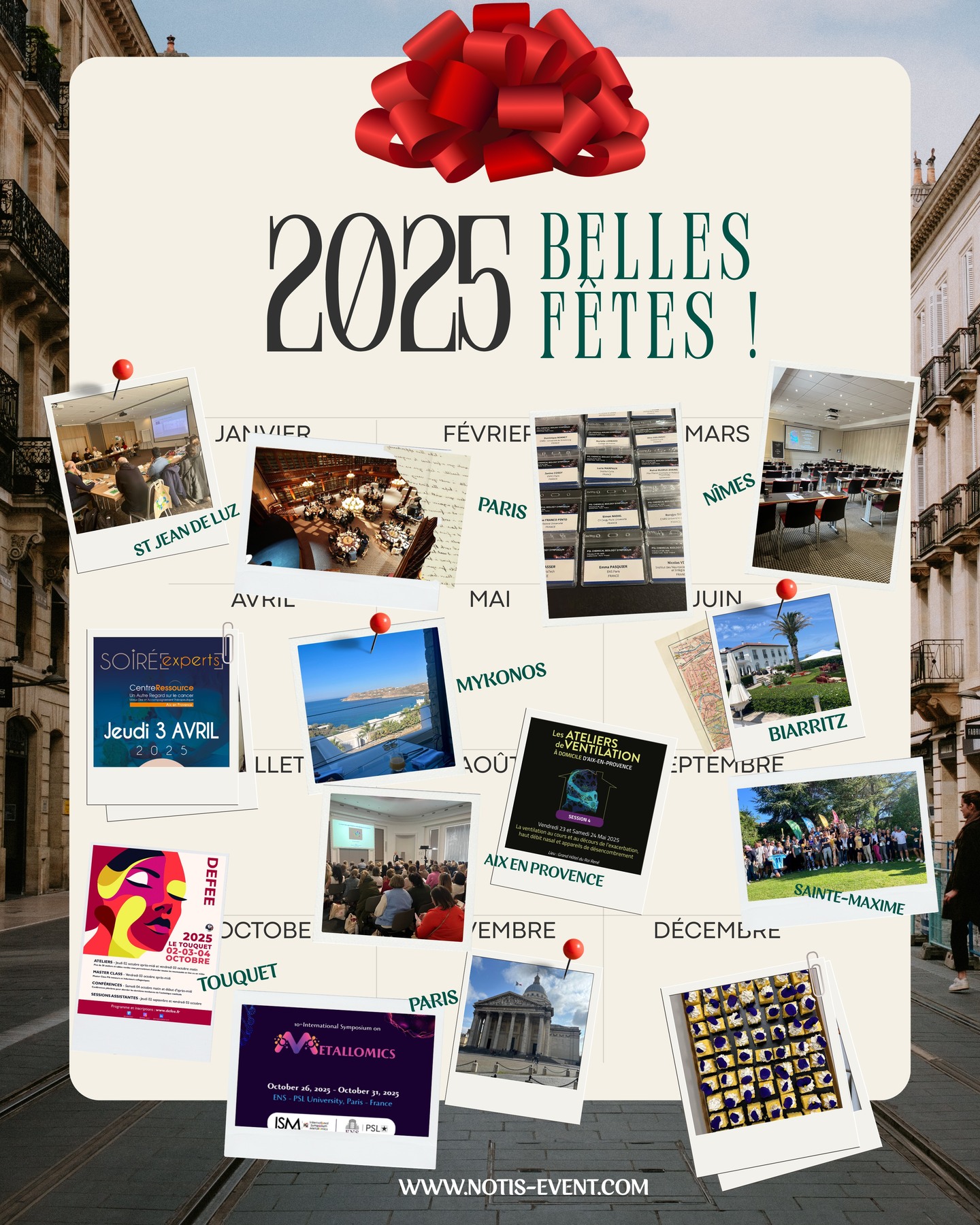 2025, NOTIS Event ✨
Des évènements confiés,
des idées devenues réalité,
des prestataires incroyables,
des lieux qu’on n’oubliera pas,
des nouvelles collaborations qui donnent envie,
et des fidélités précieuses qui nous portent ?
Merci pour la confiance,
merci pour l’énergie,
merci pour les défis,
merci pour l’aventure ✨
? Cap sur 2026
pour continuer à écrire notre histoire
et surtout imaginer, créer et réaliser vos évènements
toujours avec passion, exigence et créativité.
À très vite ?
Belles fêtes de fin d'année ?
Christelle et Karine
#Evenementiel #AgenceEvenementielle #EvenementielFrance #EventPlanner
#EvenementPro #EvenementCorporate #BusinessEvent #MICE
#Seminaire #SeminaireEntreprise #Congres
#ProductionEvenementielle #CommunicationEvenementielle
#EventLife #EventFrance #AgenceCreative