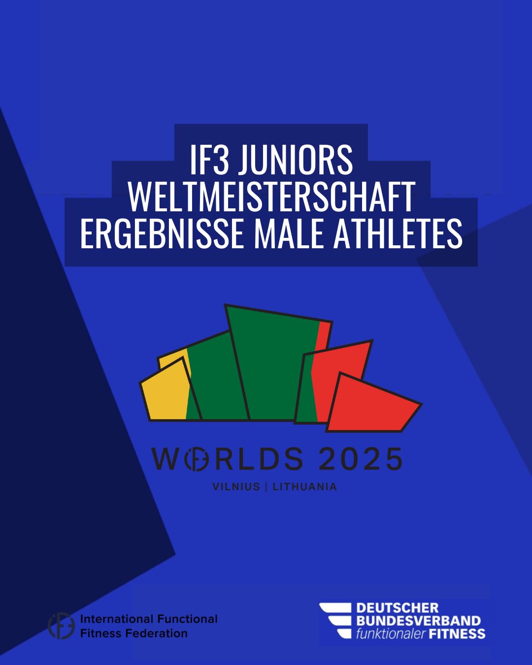 🇩🇪 Rückblick Ergebnisse Juniors Male 🇩🇪
Auch unsere Juniors Athleten haben bei der Weltmeisterschaft in Vilnius vom 5. bis 7. Dezember gezeigt, wie viel Qualität und Potenzial in der nächsten Generation steckt. Einsatz, Teamspirit und richtig starke Performances auf der Wettkampffläche.
Wie bei den Mädels gilt auch hier: Jeder hat alles reingeworfen, sich gegenseitig gepusht und Deutschland mit Stolz vertreten. Und ja, auch hier dürfen wir über Medaillen jubeln.
✨ Unsere Medaillenträger:
🥈 Simon Lersch
🥉 Fedor Wesemann
Aber unabhängig vom Podium: Wir sind unglaublich stolz auf euch alle. Auf euren Mut, euren Ehrgeiz und darauf, wie selbstverständlich ihr als Team aufgetreten seid. Das macht richtig Lust auf die Zukunft.
In den Slides findet ihr Eindrücke und Ergebnisse von jedem der starken Athleten aus dem Kader.
📸@joel_krue
#weltmeisterschaft #wm #nationalkader #juniors #bundesverbandfitness #FunktionaleFitness #FunctionalFitness #FitnessGermany #DBVfF #FitnessDeutschland #InternationalFunctionalFitness #iF3 #ifff