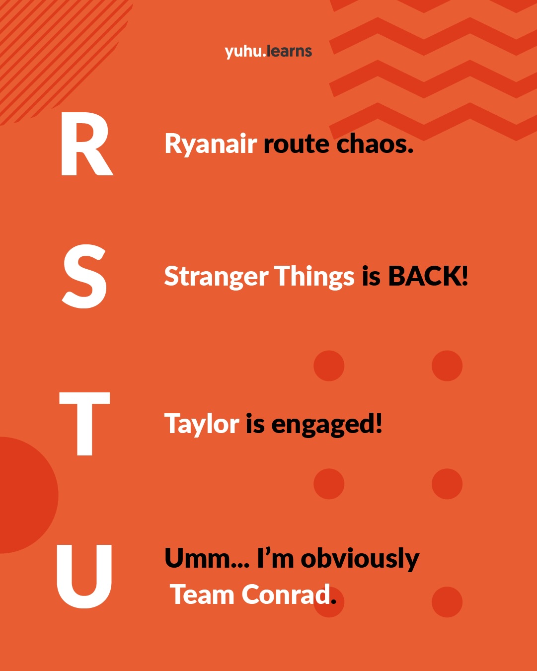 Te traemos el A to Z of 2025, aunque el tuyo probably fue más tipo 😅👇
Too many plans 🍻, even more trends 🤳 y somehow… growth 🚀 Una cosa está clara: English is everywhere. 🥲 ¿Ready para entender memes, viajar sin estrés y hablar sin quedarte en blanco en 2026? 🤤🎆
We have your back. Let’s make 2026 fluent (and fun) with us 🥳 #EnglishEverywhere #FluentAndFun #LearnEnglish #2026Vibes #TravelAndLearn #LevelUpYourEnglish #StudyWithUs #LanguageGoals #EnglishForLife #FunLearning #yuhulearns #yuhu