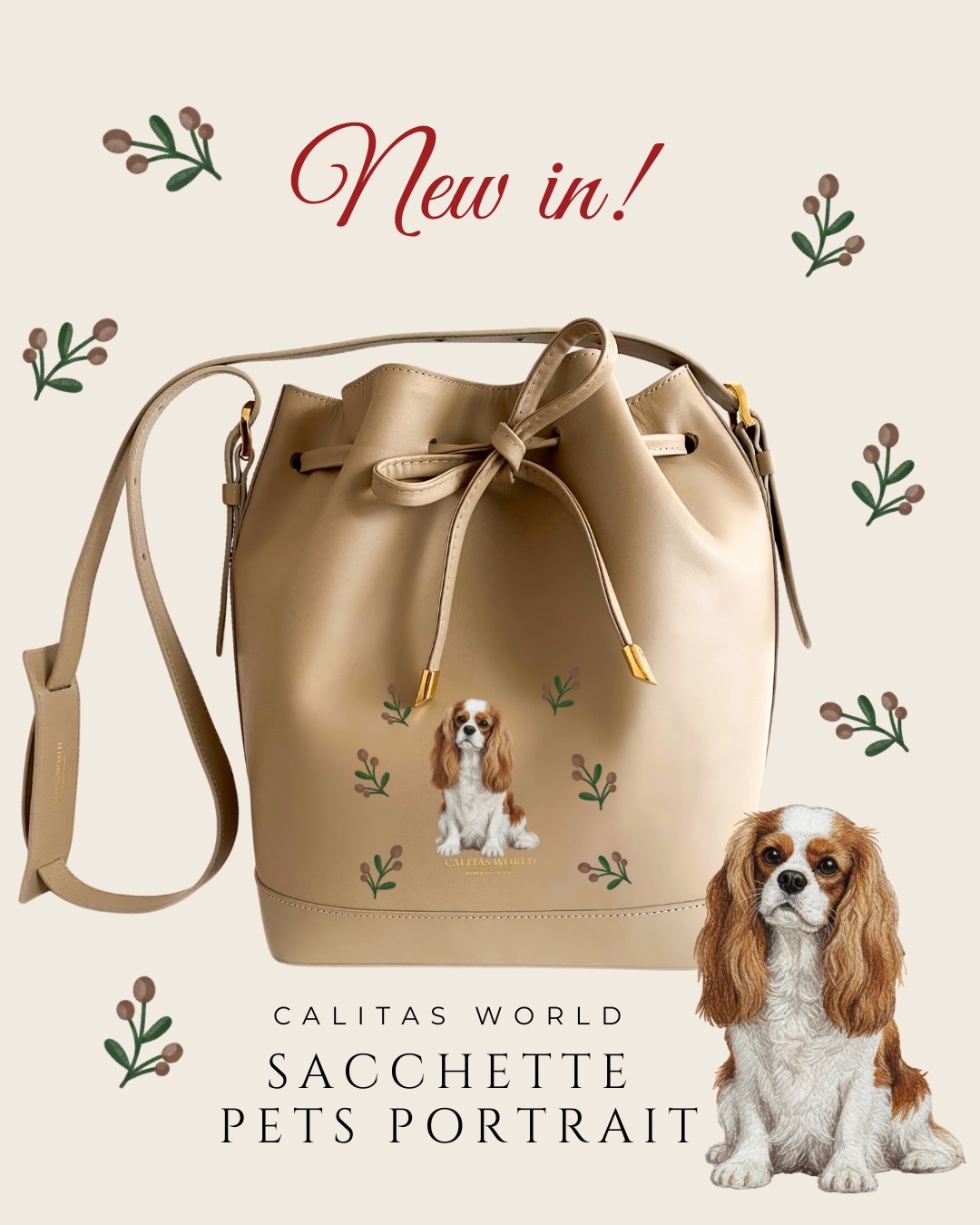 Our Calitas Sacchette Bag Pets Portrait arrives in the softest beige genuine leather, elegant, timeless, and effortlessly chic. A beautifully balanced silhouette designed for days that unfold gracefully and evenings that feel quietly special. ✨?↔️✨?✨?✨❤️
What makes it truly unforgettable
Your beloved pet, delicately embroidered with care and intention, transforming each bag into a piece that is uniquely yours. Not printed. Not generic. A portrait stitched to last, and to be loved. ??❤️
This is luxury with meaning.
Soft, personal, and subtly emotional.
A bag that feels intimate, refined, and unmistakably Calitas. ✨?
Because true elegance is personal.
And the most beautiful details are the ones that stay with you. ?✨
✨?↔️❤️?✨?????