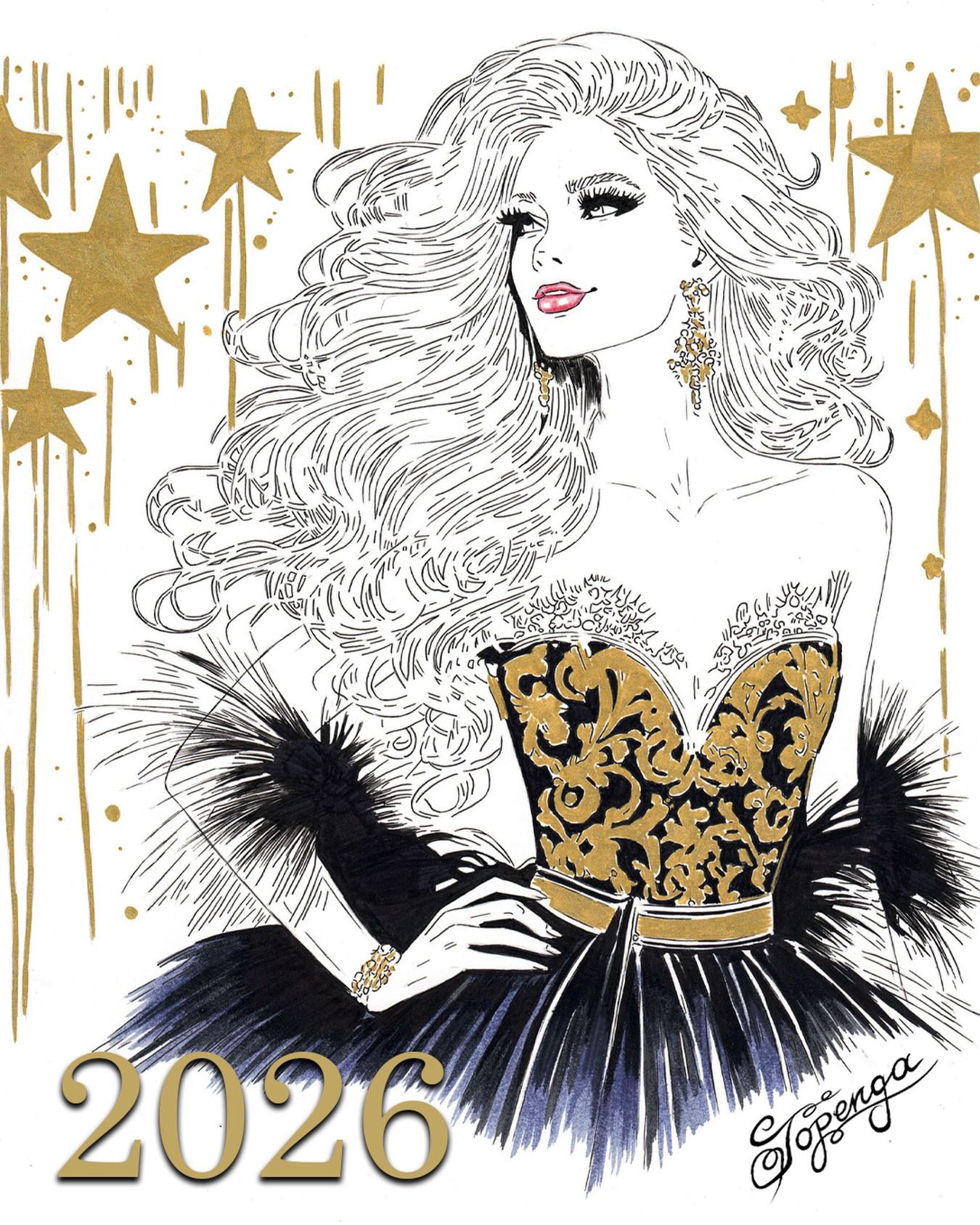 ✨ A quiet toast to the year behind us.
2025 was beautiful. And challenging.
I learned. I grew. I’m grateful—
to those who lifted me,
and to those who made me stretch beyond comfort.
Both shaped me.
Now I look ahead—
to new adventures, new art,
and everyone who walks beside me.
Wishing you a gentle, radiant New Year.
May it be full of wonder,
and moments worth remembering.
If this image speaks to you,
send it to someone you want to bless in 2026.
With love,
@topengaart
#NewYearArt #FinelinerDrawing #InkDrawing #FashionIllustrations #IllustrationDrawing #TombowMono #TombowDualBrushPen #BrushPens #Hahnemühle #Topenga #TopengaArt