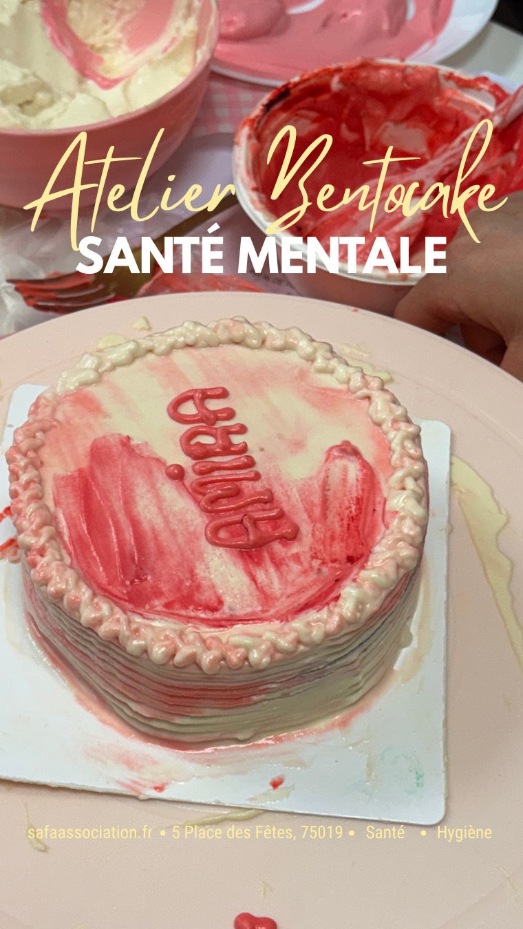 Atelier bentocake x santé mentale ??
Ce dimanche 20 juillet, a eu lieu un atelier bentocake animé par Anissa qui a rassemblé 10 participantes
Les filles ont pu réaliser leur propre Bentocakes avec le fruit de leur imagination
Elles ont pu repartir avec leurs bentocakes personnalisés fourrés à la mangue ?
Pendant cet atelier, c’est suivi une discussion autour de la santé mentale
#safaassociation
