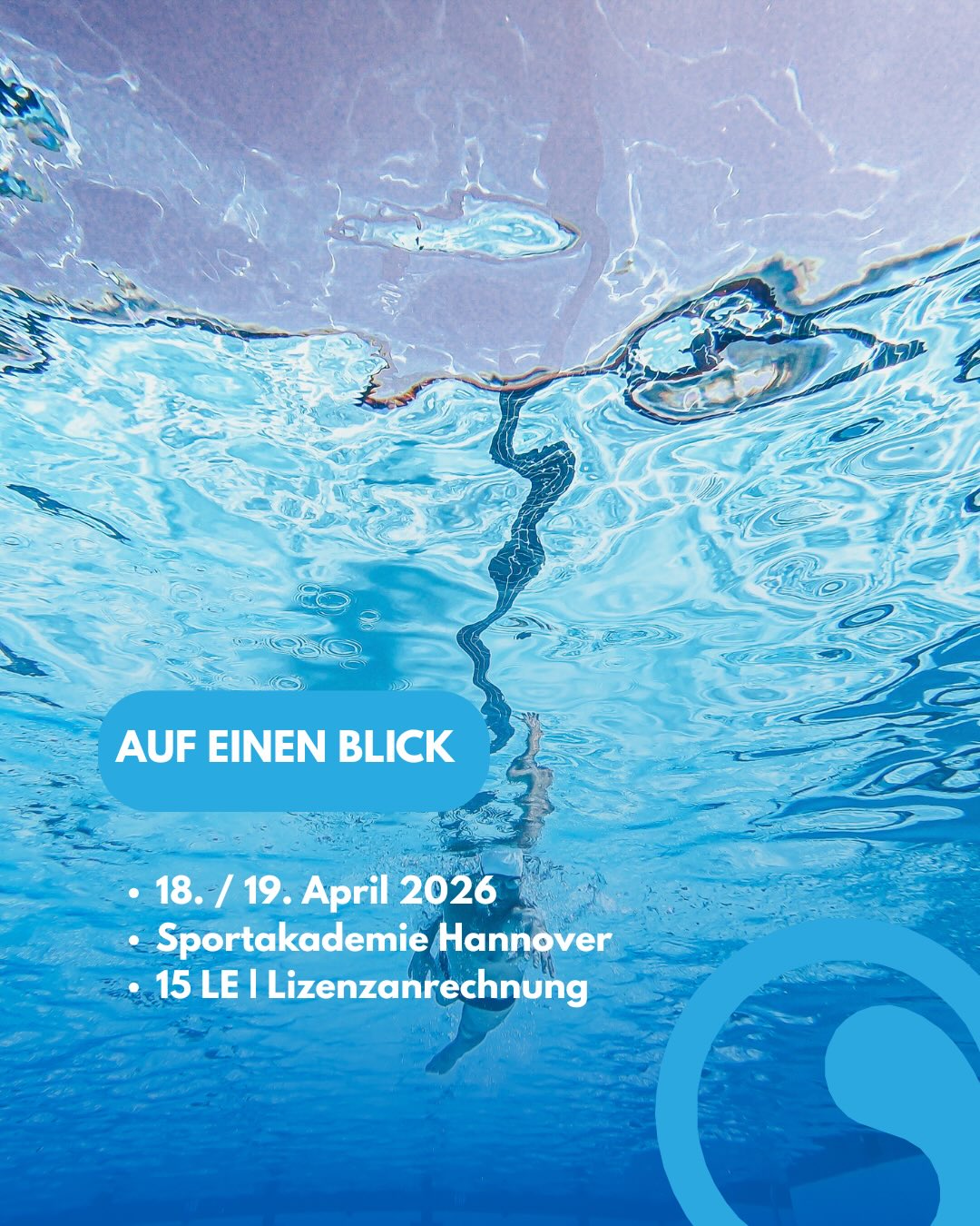 Anfängerschwimmsymposium | Schnell sein & anmelden!📢
Wie gelingt ein guter Start ins Schwimmenlernen? Welche Konzepte funktionieren wirklich in der Praxis? Und wie können Trainer:innen Kinder noch besser auf ihrem Weg im Wasser begleiten?
Antworten auf diese Fragen gibt das LSN-Anfängerschwimmsymposium! Das zweitägige Symposium richtet sich an Trainer:innen, Vereinsvertreter:innen, Verbände oder Interessierte.
📅 Wann?: 18. / 19. April 2026
📍 Wo?: Akademie des Sports, Hannover
💡 Neben spannenden Vorträgen erwarten euch auch praxisnahe Workshops zu Themen wie:
• Wassergewöhnung Konzept Junge
• Spielerisch im Wasser unterwegs
• Übungsreihe Delfinschwimmen
• Das Hütchen-Prinzip
• & vieles mehr!
📣 Das Symposium bietet C-Lizenztrainer:innen im Bereich Breitensport Schwimmen (Profil Kinder & Jugendliche) die Möglichkeit, ihre Lizenzen zu erneuern.
📝 Die Plätze sind begrenzt, also nicht warten & direkt anmelden! Den Link zur Anmeldung sowie alle weiteren Details findest du auf unserer Homepage.
#lsn #niedersachsen #landesschwimmverband #anfängerschwimmen #schwimmenlernen #ausbildung #symposium #trainer