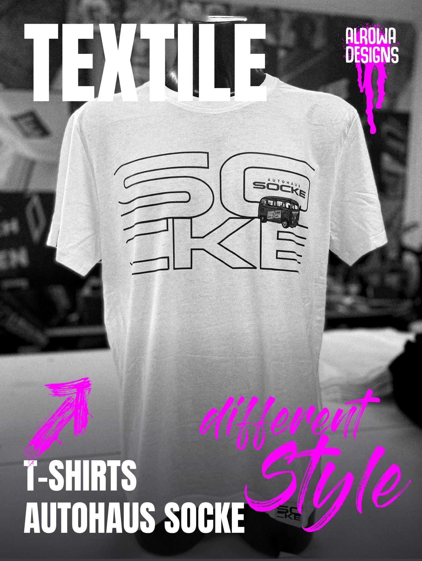 🚗 Für das Autohaus Socke gab’s frisch bedruckte T-Shirts – perfekt für das starke Team, das jeden Tag Vollgas gibt! 🔥👕
Hochwertig, langlebig und bereit für den nächsten Einsatz im Autohaus. 💪🚘
#alrowa #design #druck #textile #autohaussocke