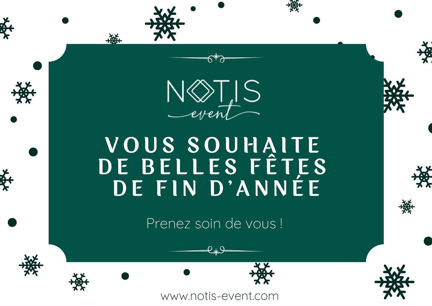 ?L’équipe de NOTIS Event vous souhaite de Joyeuses Fêtes de fin d’année ! On se retrouve très vite ?? #noel #picoftheday #event #agency #eventplanner #notisevent