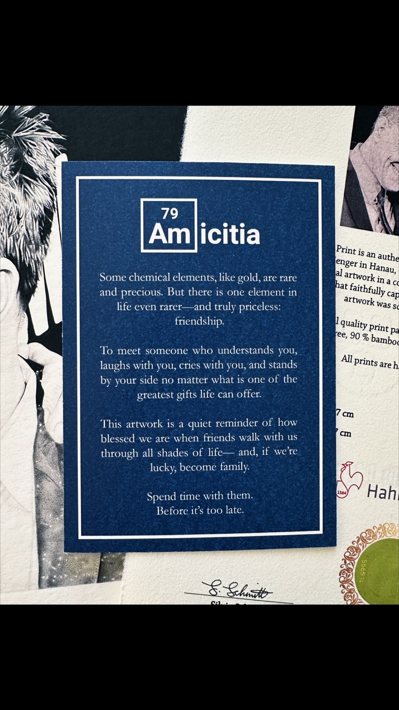 A quiet reminder of what truly matters.
Amicitia — Limited Edition of 5.
#FineArtPrint #LimitedEditionArt #FineArtCollector #ContemporaryRealism #PittGraphiteMatt #FaberCastellPencils #Hahnemühle #GraphiteArt #RealisticDrawings #RealisticArtwork #BristolPaper #BlackAndWhiteArtwork #BreakingBad #AaronPaul #BryanCranston #Topenga #TopengaArt