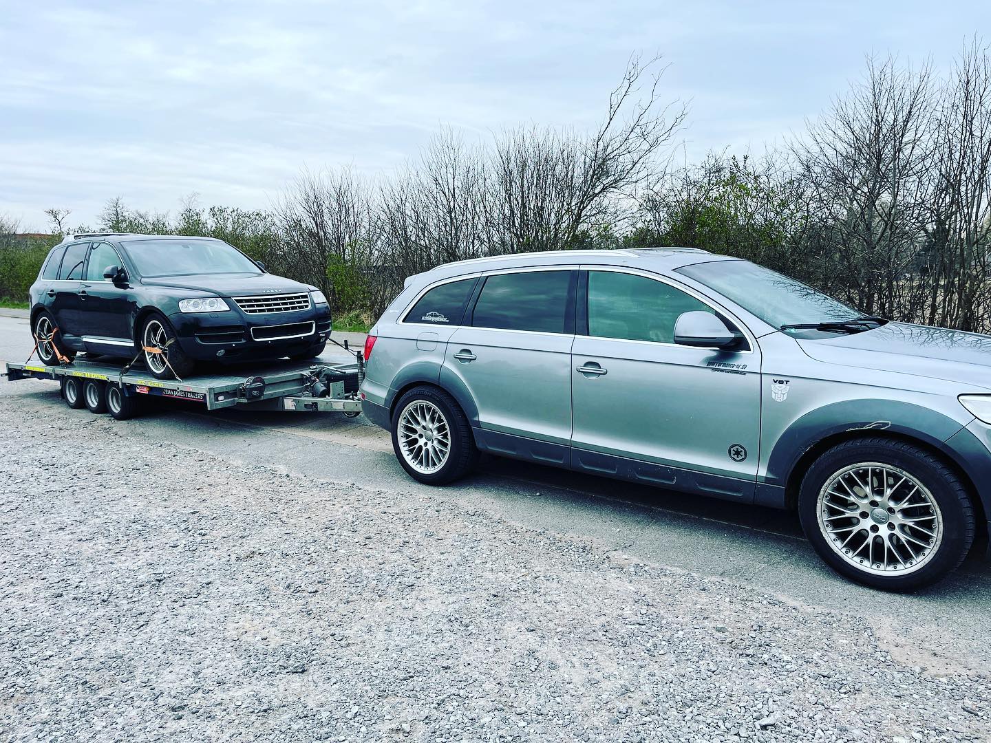 #trailer #trailertime #vw #volkswagen #touareg #v10 #v8 #v8turbo #v10tdi #brianjamestrailers #transformers #imperium