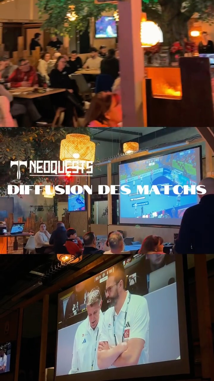 Les matchs, c’est mieux ensemble 👀🍻
Chez Neoquests, on diffuse la Ligue des Champions dans une ambiance conviviale, écrans allumés, verres levés et bonne humeur garantie 🔥
🎉 Pendant toute la durée des matchs :
🍺 Pintes à 5€
🍹 -20% sur les cocktails
⚽ Et ce n’est que le début…
On diffusera aussi la Coupe du Monde 👀
Mais aussi les autres grandes compétitions !🔥
📲 Restez actifs en story
On vous demandera :
➡️ quels matchs vous voulez voir
➡️ quelles équipes supporter
➡️ ce que vous voulez pour les prochaines soirées
📍 Neoquests
🚗 Parking gratuit | 🚍 Accès facile
📞 Réservation conseillée
📢 Tag ton équipe, réserve et viens célébrer avec nous ⚽🔥
Instagram : Neoquests
Facebook : Neoquests
Tiktok : neoquestsstrasbourg