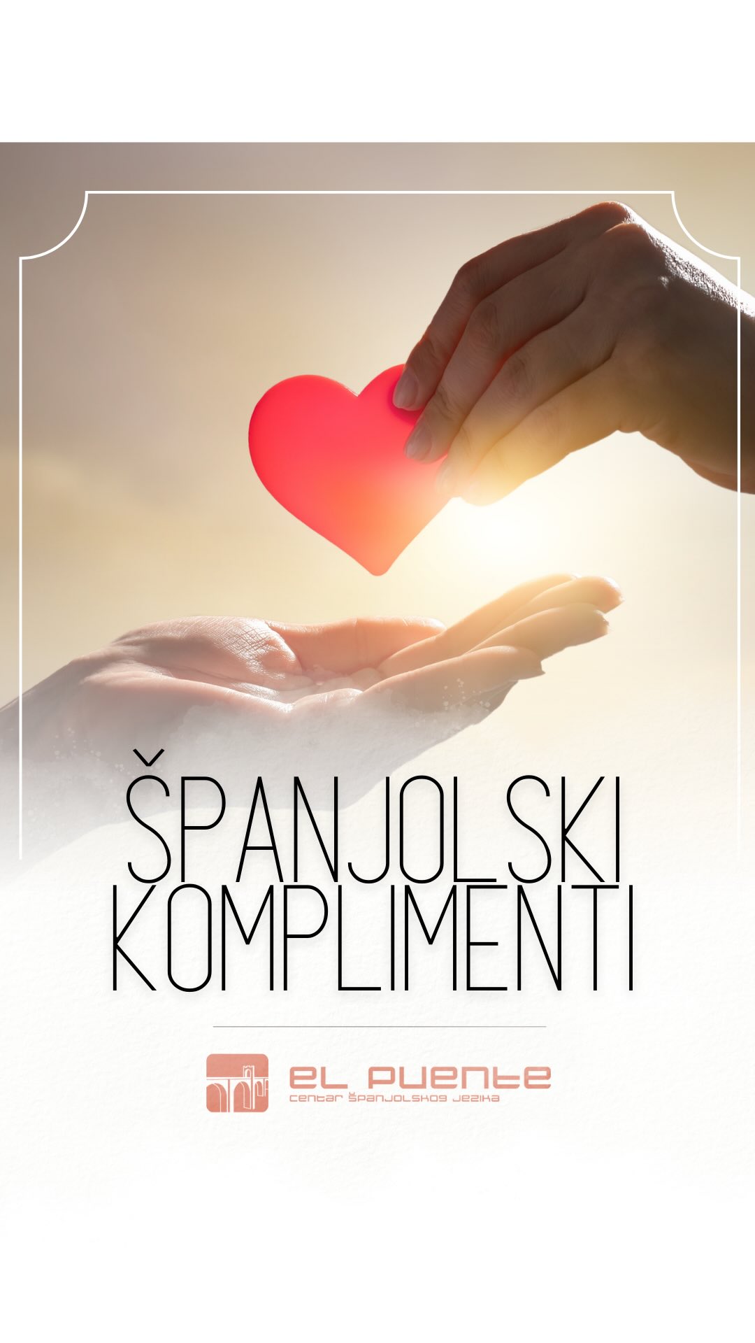 Španjolski jezik je stvoren za komplimente 😍🇪🇸
Ako želite zvučati prirodno (i malo opasno 😅), zapamtite ove:
✨ Guapo/Guapa
🔥 Me encantas
🌟 Eres increíble
.
.
.
#spanjolski #ucispanjolski #spain #jezici #valentinovo Španjolski jezik je stvoren za komplimente 😍🇪🇸
Ako želite zvučati prirodno (i malo opasno 😅), zapamtite ove:
✨ Guapo/Guapa
🔥 Me encantas
🌟 Eres increíble
.
.
.
#spanjolski #ucispanjolski #spain #jezici #valentinovo