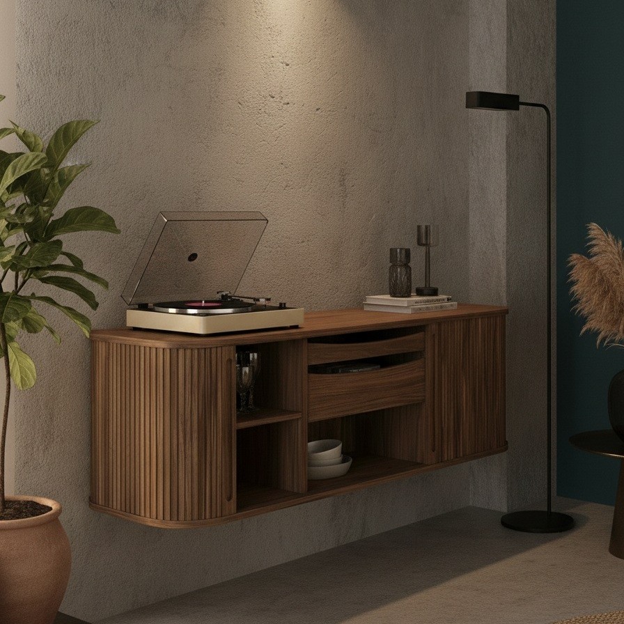 Wall Cabinet No. 230
Designed to float, crafted to last.
Wall Cabinet No. 230 is a floating wall cabinet in solid wood that combines elegant proportions with practical storage. Mounted to the wall, it creates a light and balanced expression while maximizing the use of space.
Behind the beautifully crafted tambour doors, convenient storage is revealed – making the cabinet equally suited for modern interiors and more traditional settings.
Designed by BPS Design Studio, the cabinet reflects the essence of Danish Modern with its clean lines, refined functionality and expert craftsmanship.
Each piece is made in Denmark and individually numbered upon final assembly – a testament to the long cabinetmaking tradition of Bernh. Pedersen & Søn, established in 1902.
Available in:
Oak / natural oil
Walnut / natural oil
Dimensions
H: 42 cm
L: 130 cm
D: 43 cm
#bernhardpedersenandson #danishdesign #danishmodern #madeindenmark #craftsmanship