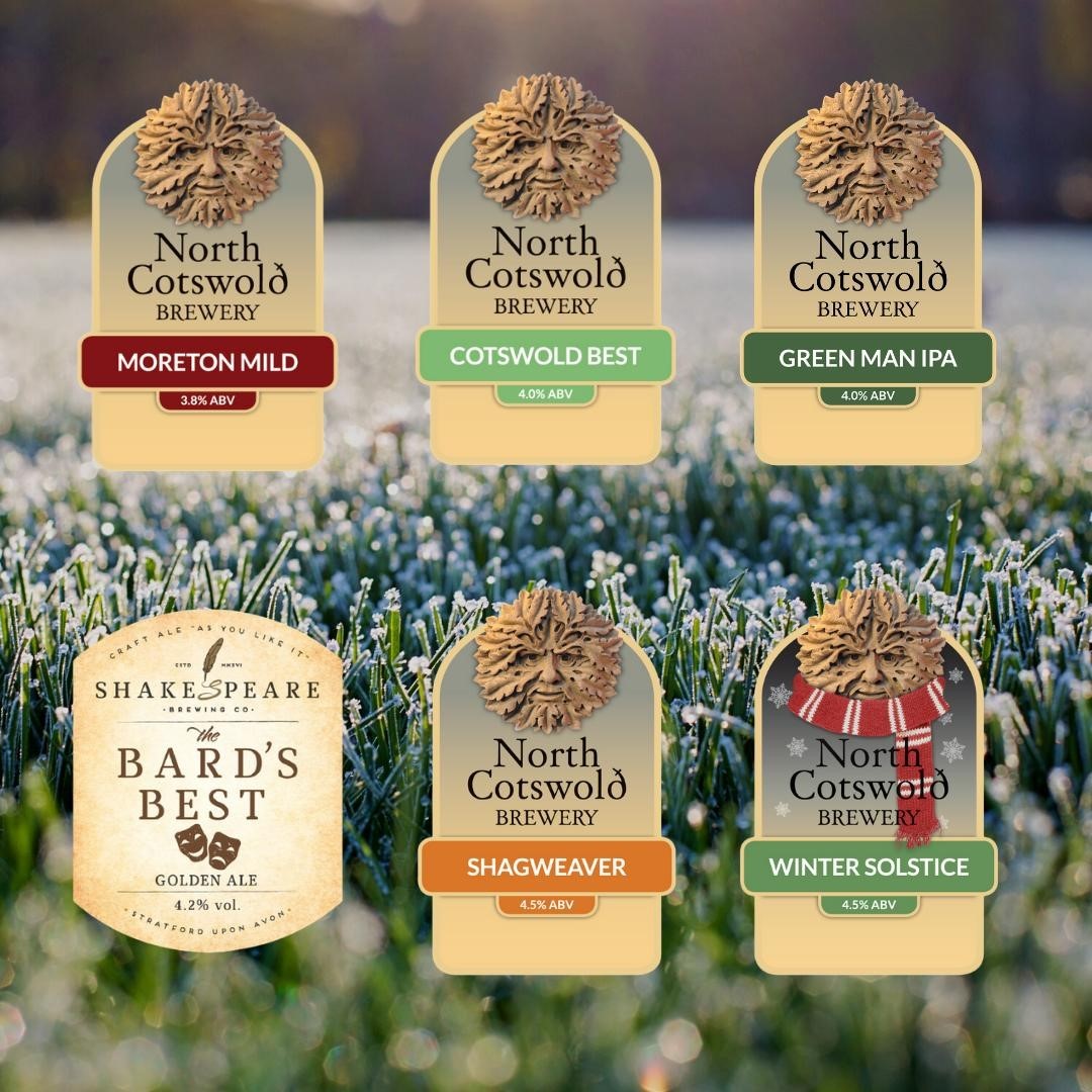 New year, new beer! ?Here's what's on our draught beer menu this week...
❄️Moreton Mild 3.8% ~ dark smooth nutty
❄️Cotswold Best 4% ~ copper best bitter
❄️Green Man IPA 4% ~ pale hoppy
❄️Bard’s Best 4.2% ~ Golden citrus
❄️Shagweaver 4.5% ~ golden hoppy fruity
❄️Winter Solstice 4.5% ~ deep ruby smooth
Guest cider...
?@gwyntyddraigcider ~ Happy Daze 4.5% ~ easy drinking fruity medium cider
Call us on 01608 663947 (please leave a message) ☎️, contact us via our website, or email mail@northcotswoldbrewery.co.uk
_________________________
#january #newyear #newyearnewbeer #supportsmallbusiness #supportlocal #doorstepdelivery #beerdelivery #northcotswoldbrewery #greenman #brewery #ales #brewing #microbrewery #cotswolds #camra #familybusiness #beer #beerlover #brew #pint #brewers #brewerylife #beerlife #ilovebeer #craftale #craftbeer #cheers